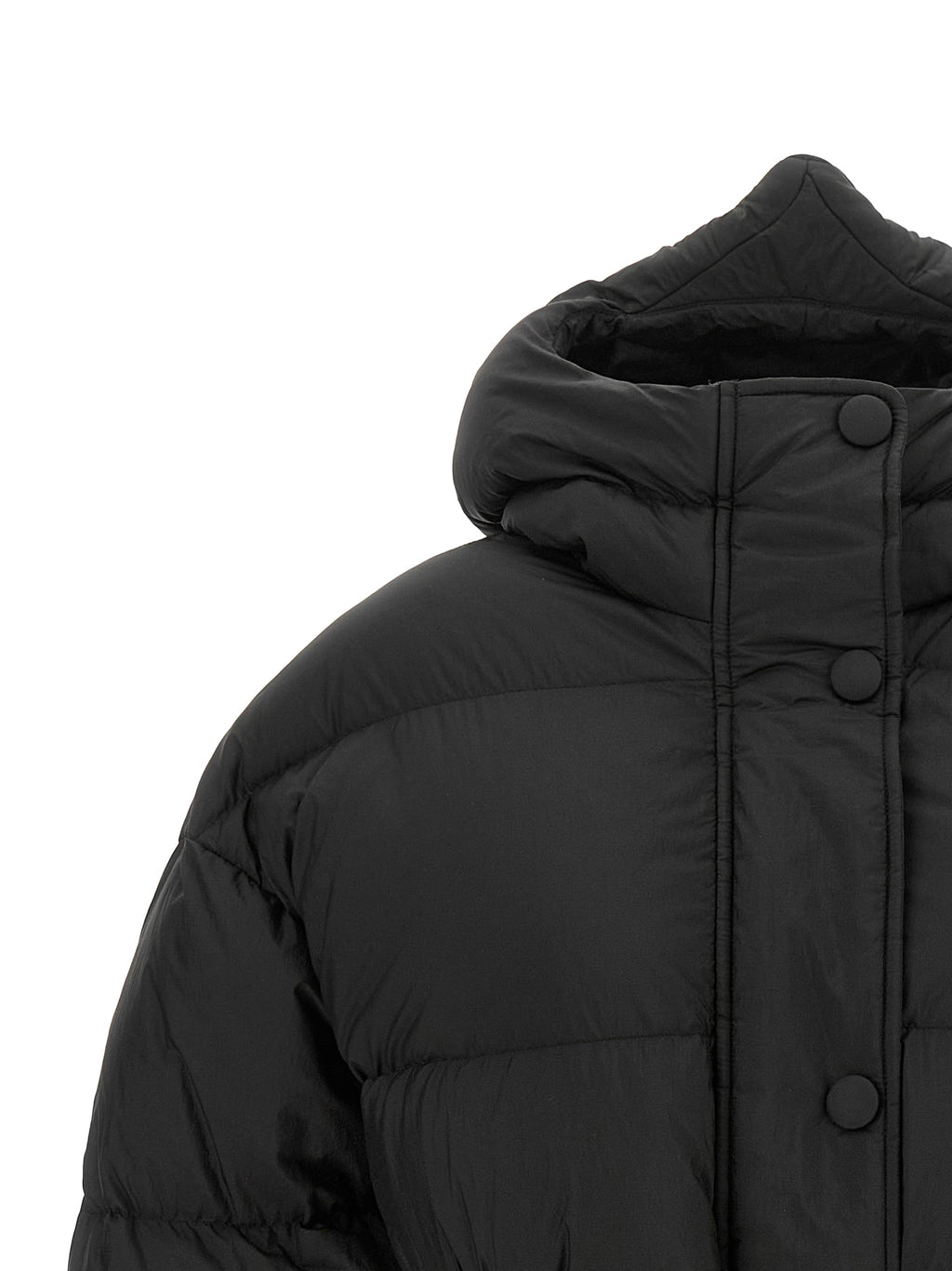 Black Nylon Full-Length Jacket