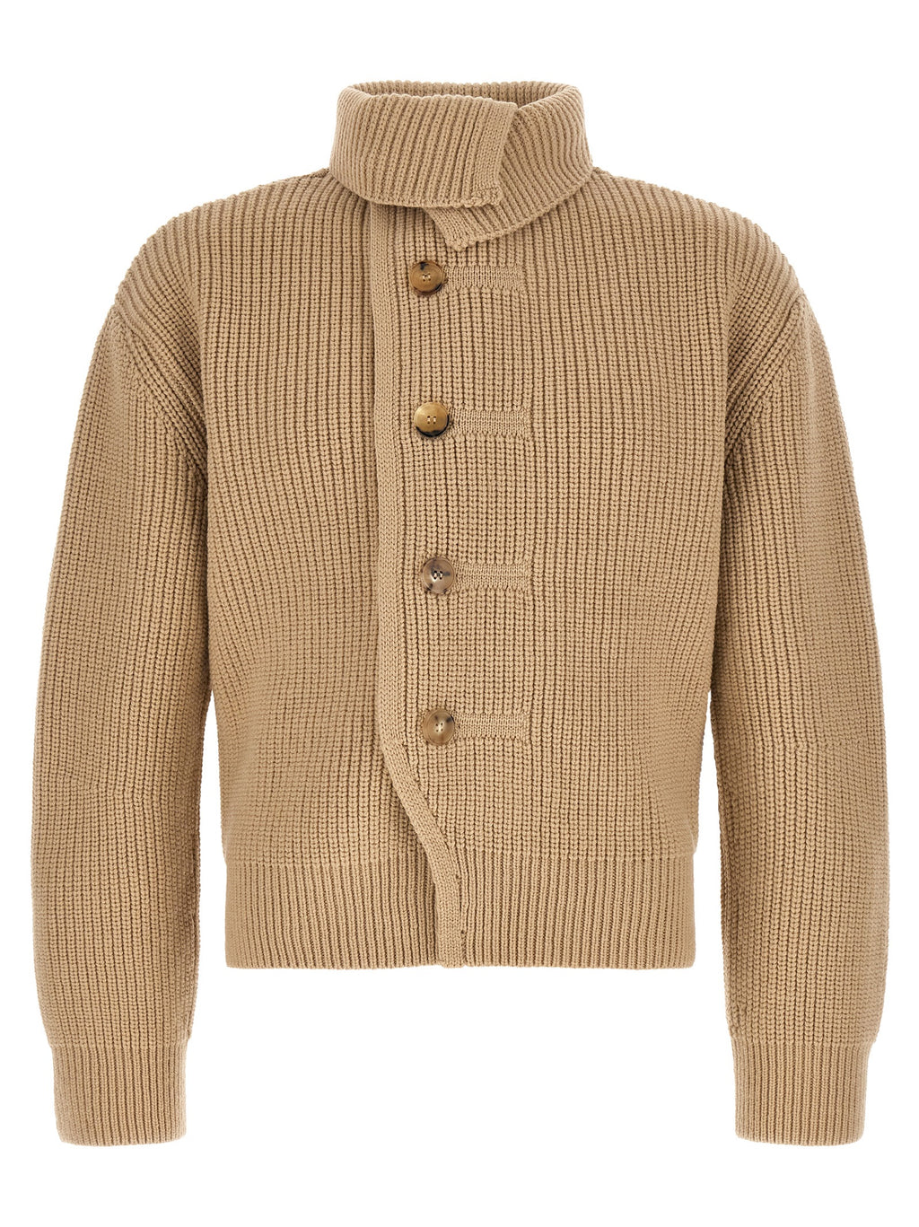 Beige Wool Cardigan