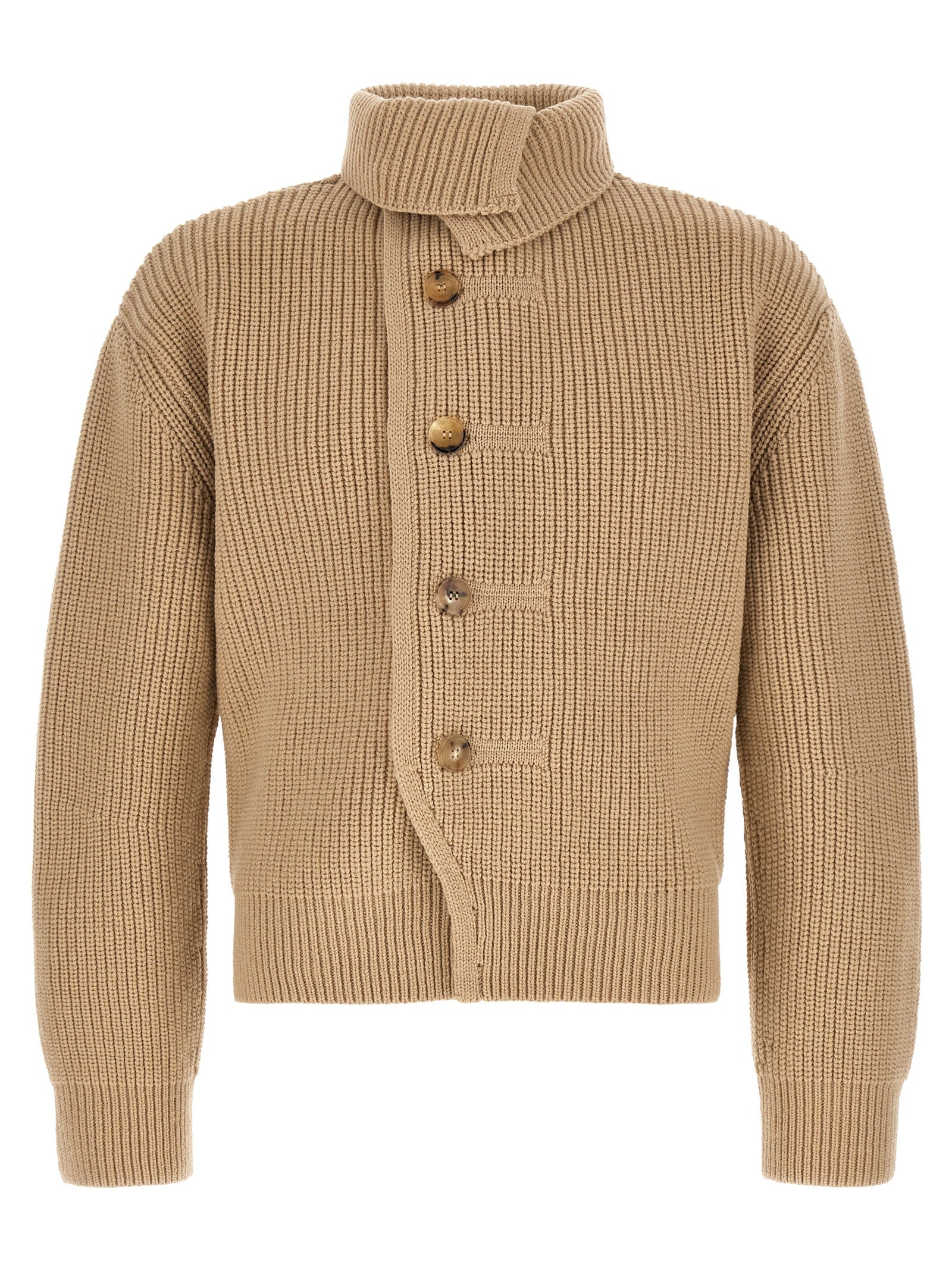 Beige Wool Cardigan