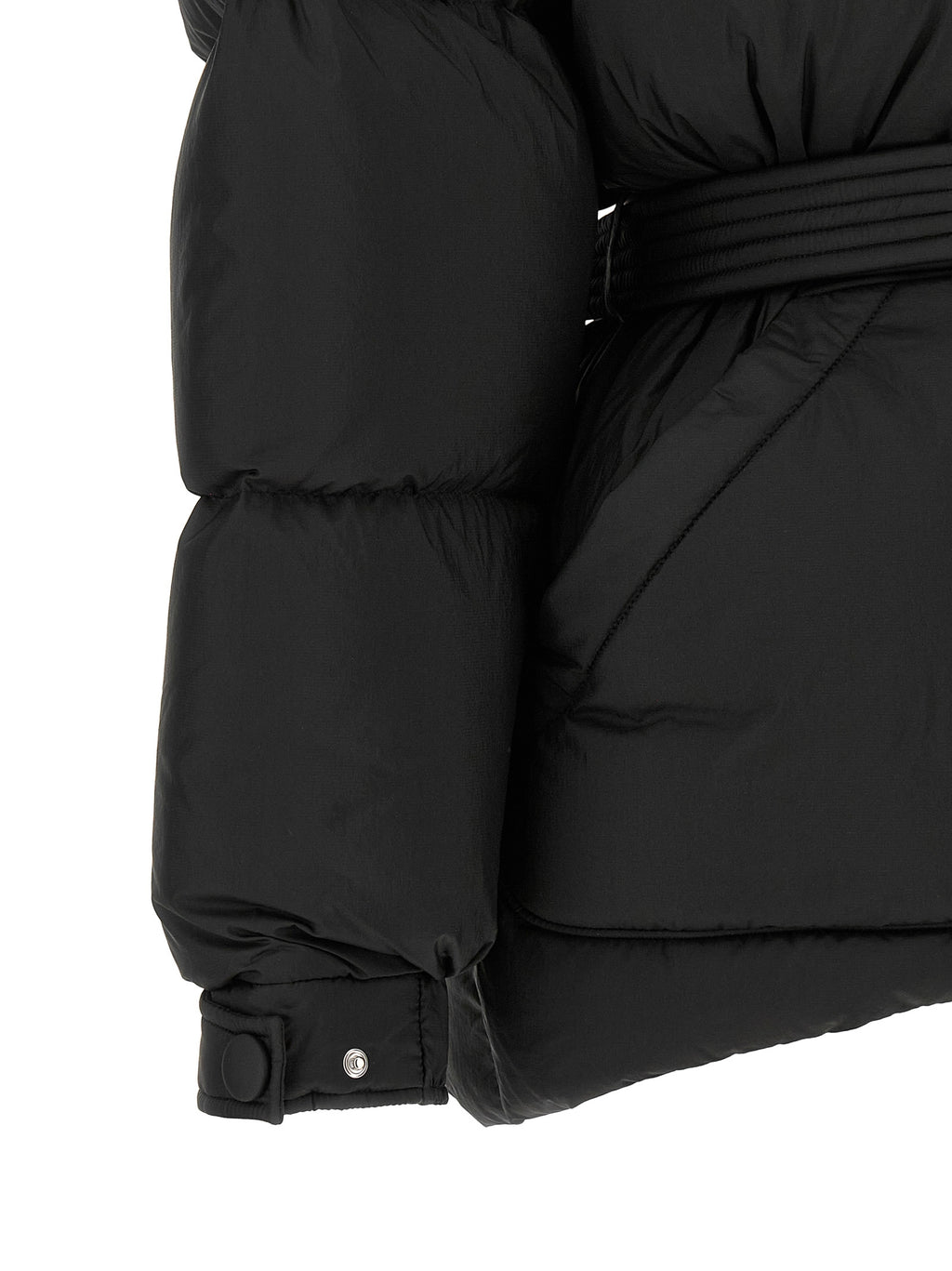 Black Nylon Full-Length Jacket