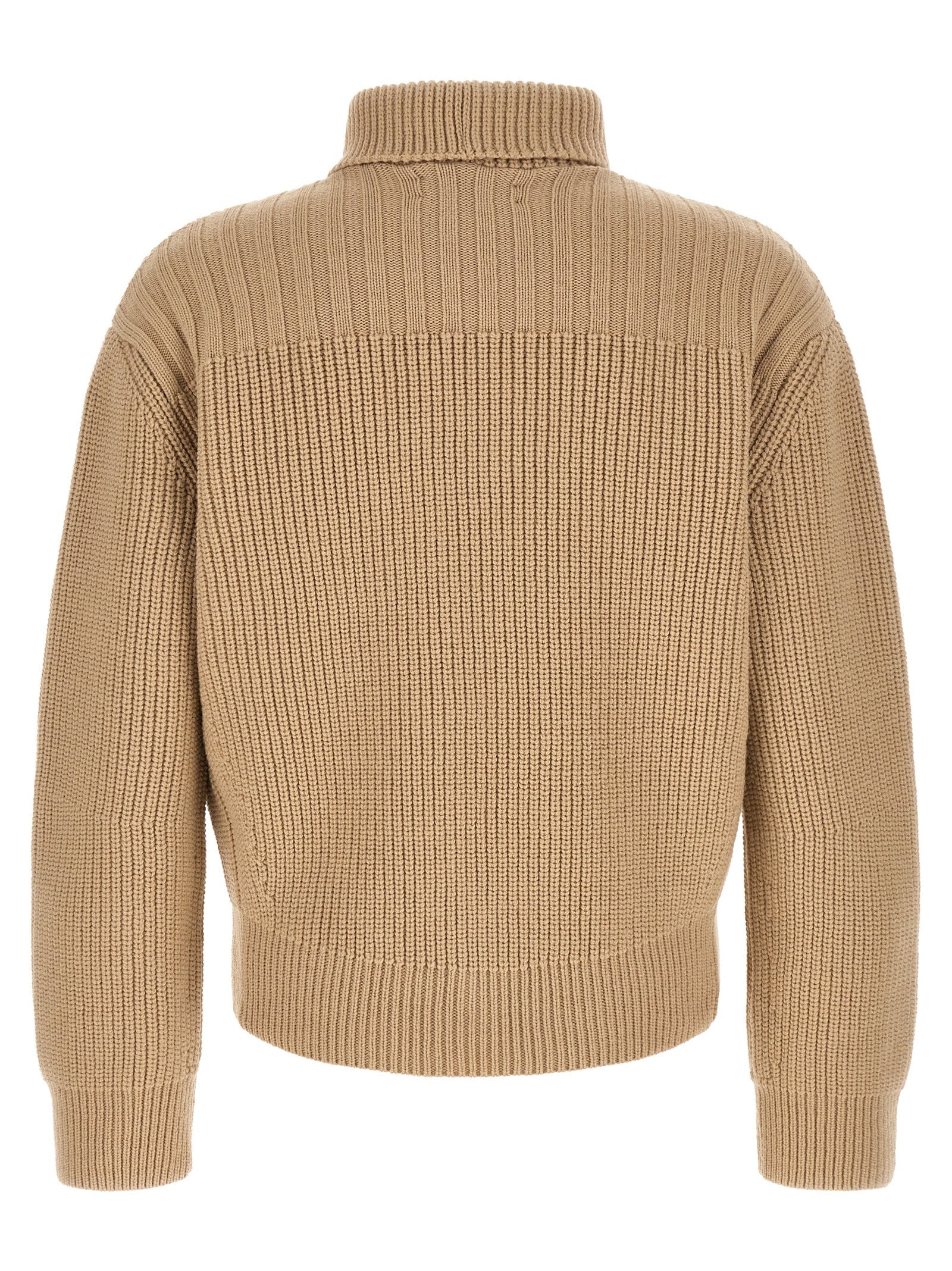 Beige Wool Cardigan