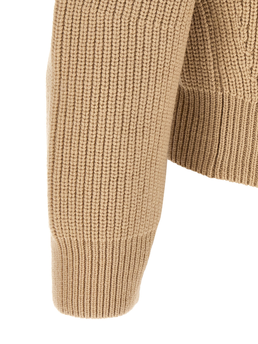 Beige Wool Cardigan