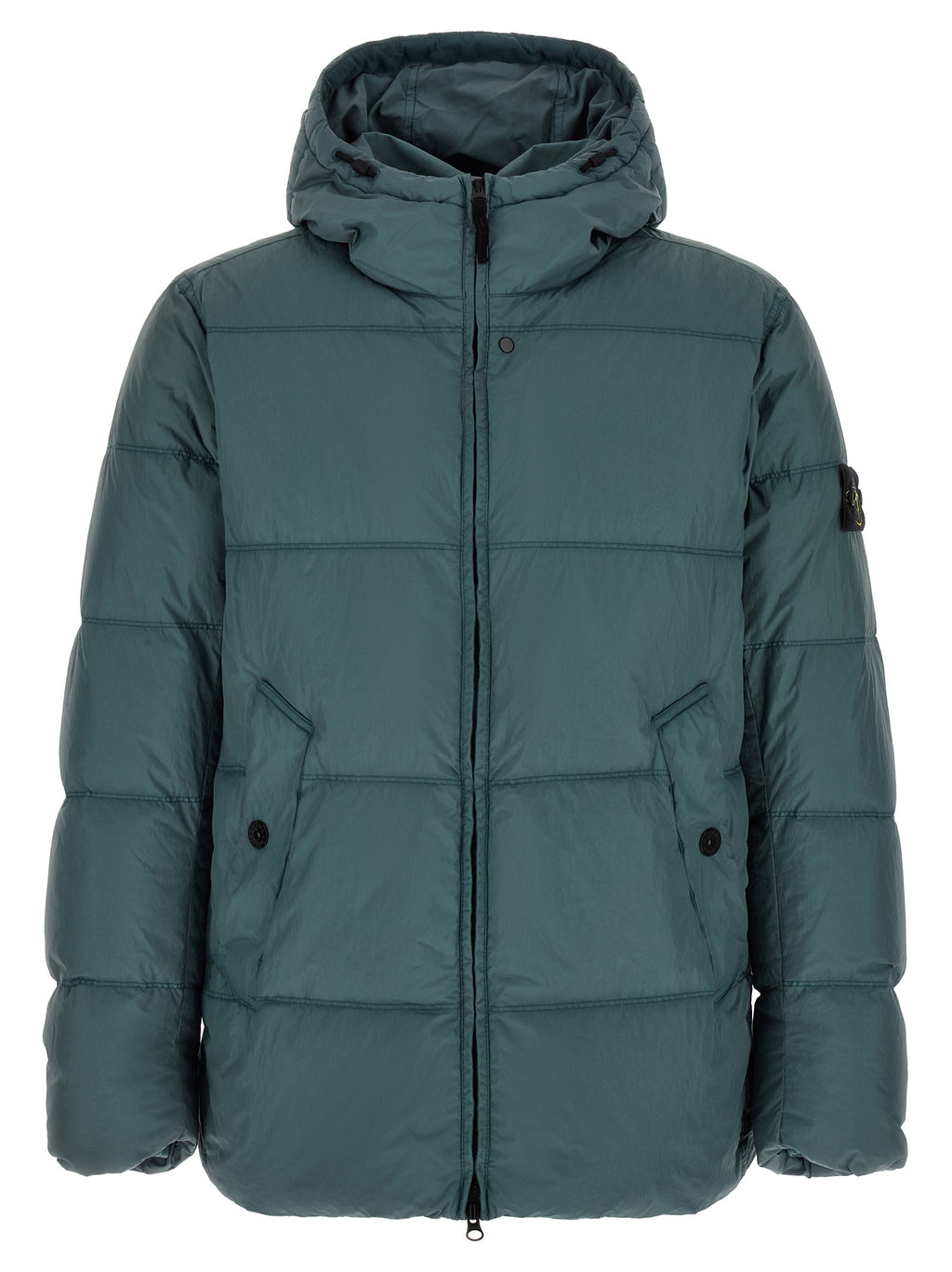 Bicolor Polyamide Full-Length Jacket