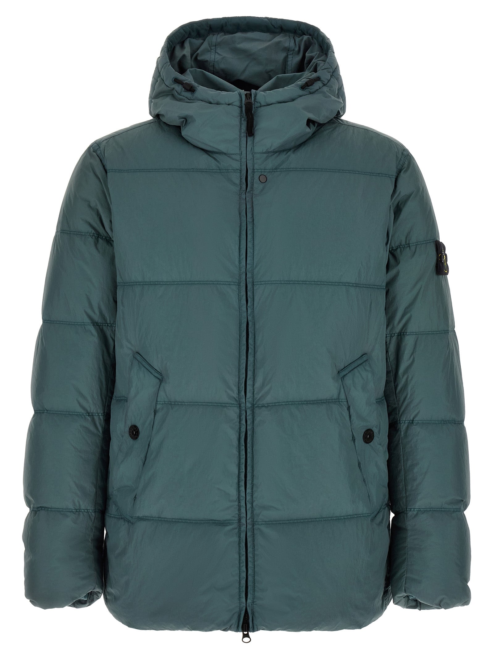 Bicolor Polyamide Full-Length Jacket