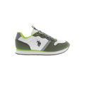Green Polyester Men's Sneaker