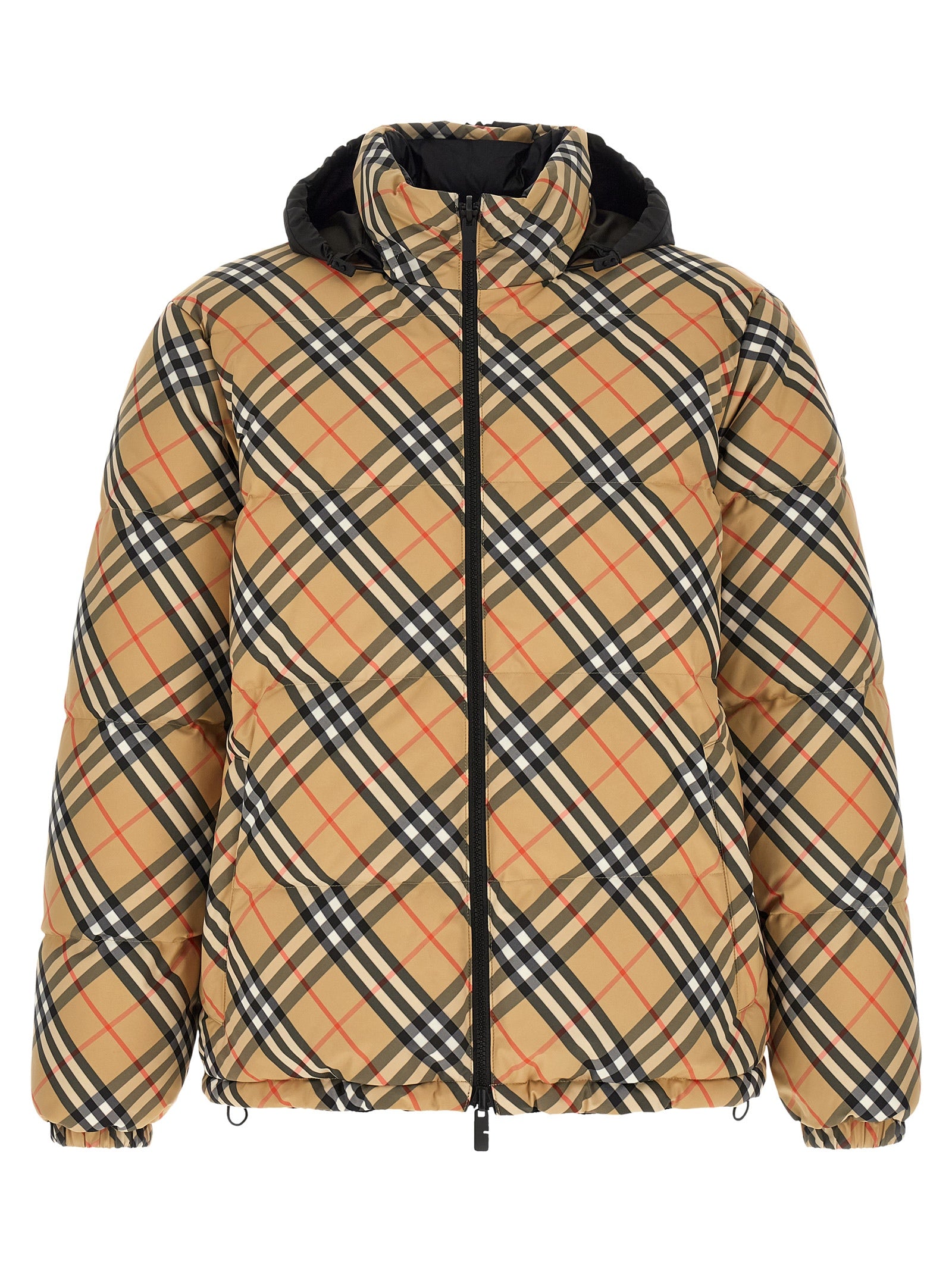 Beige Polyester Shell Jacket
