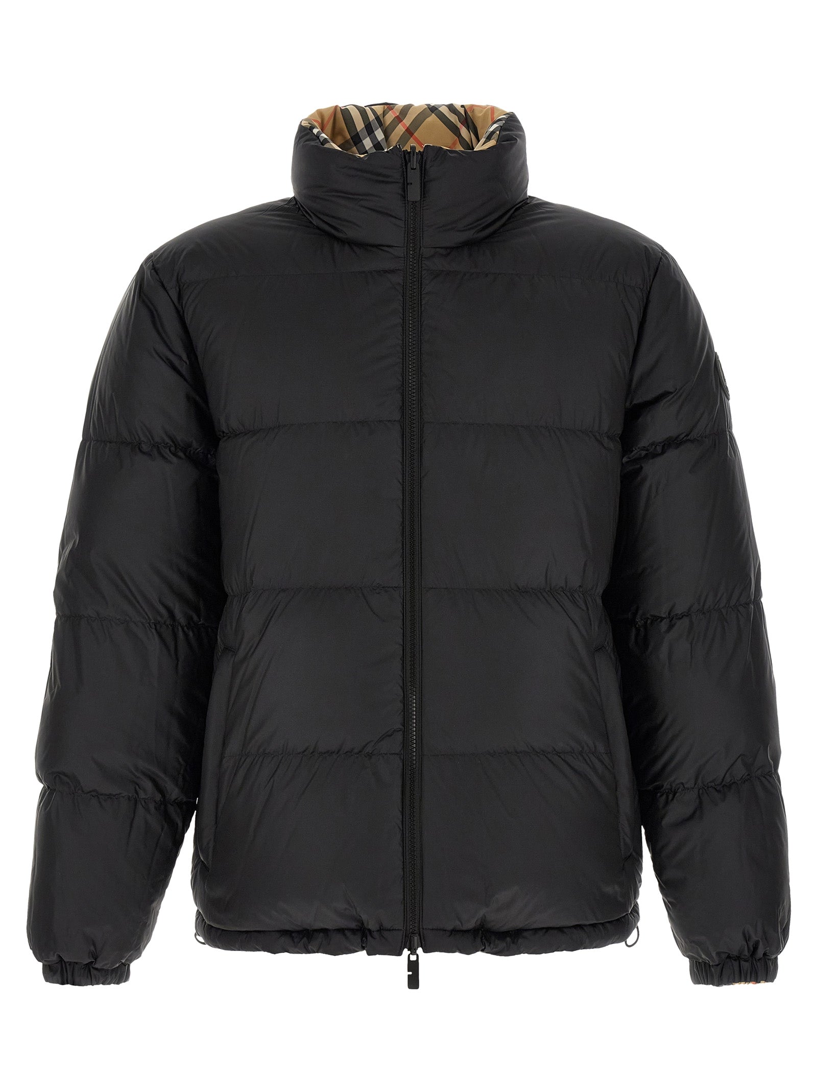 Beige Polyester Shell Jacket