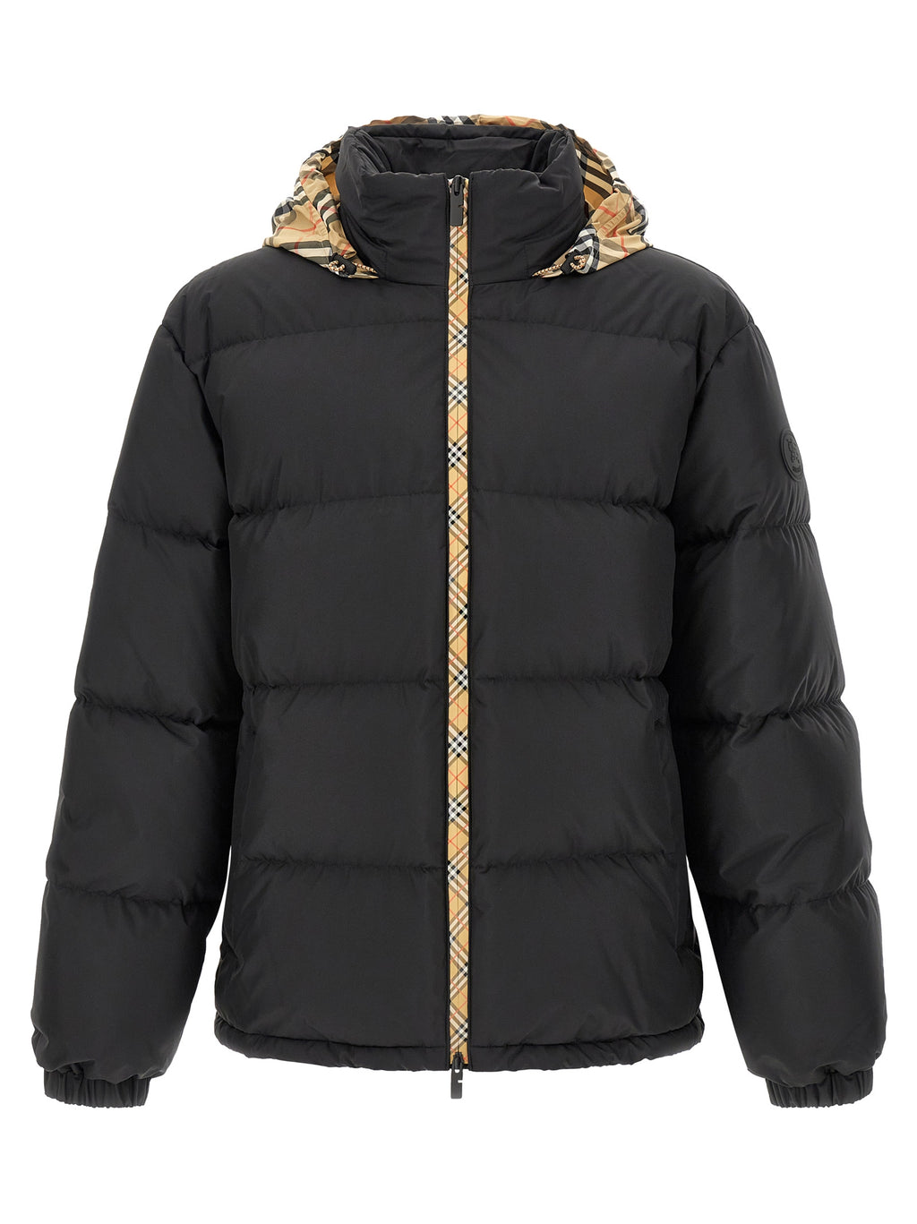 Black Polyester Parka