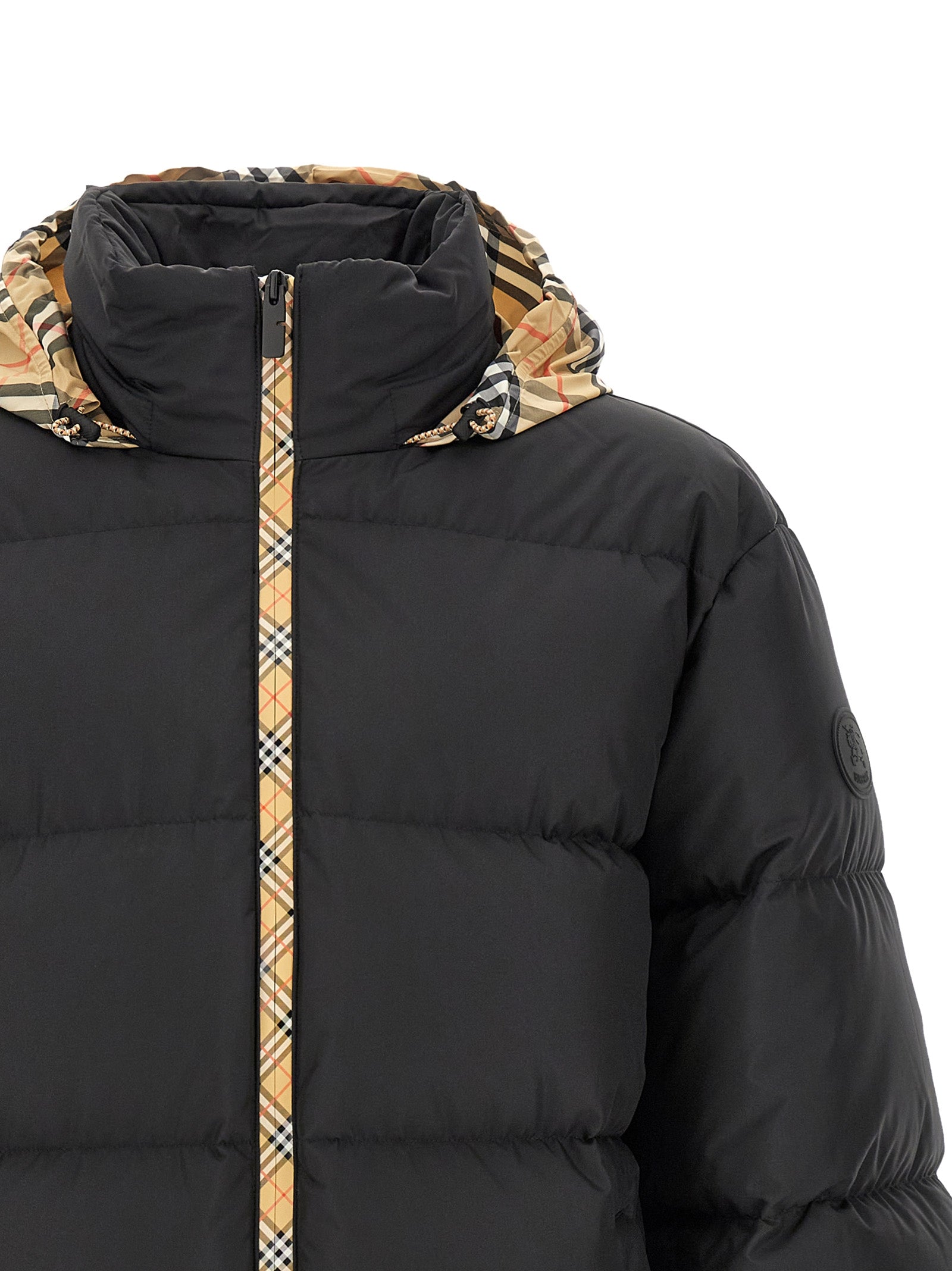 Black Polyester Parka