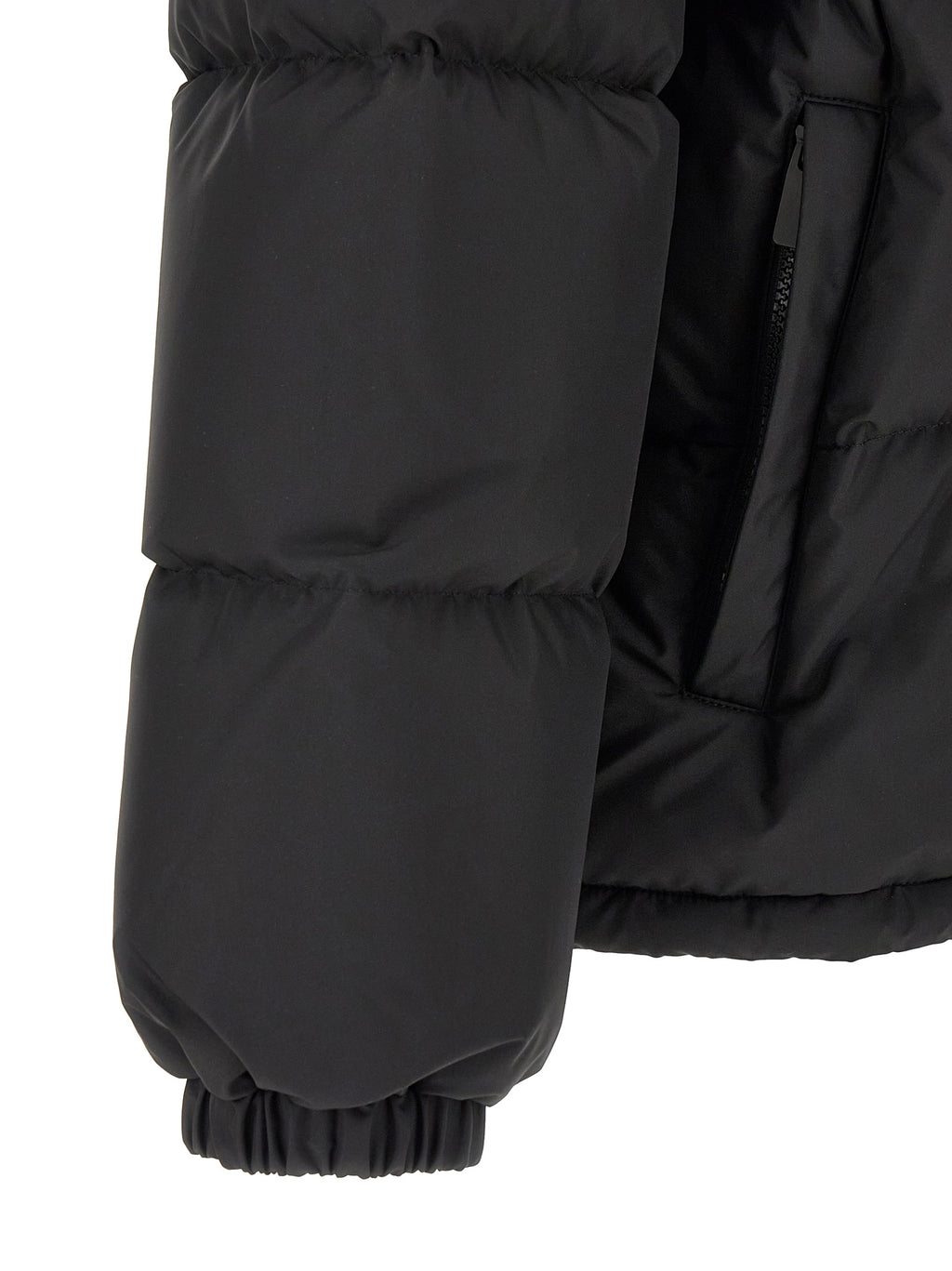 Black Polyester Parka