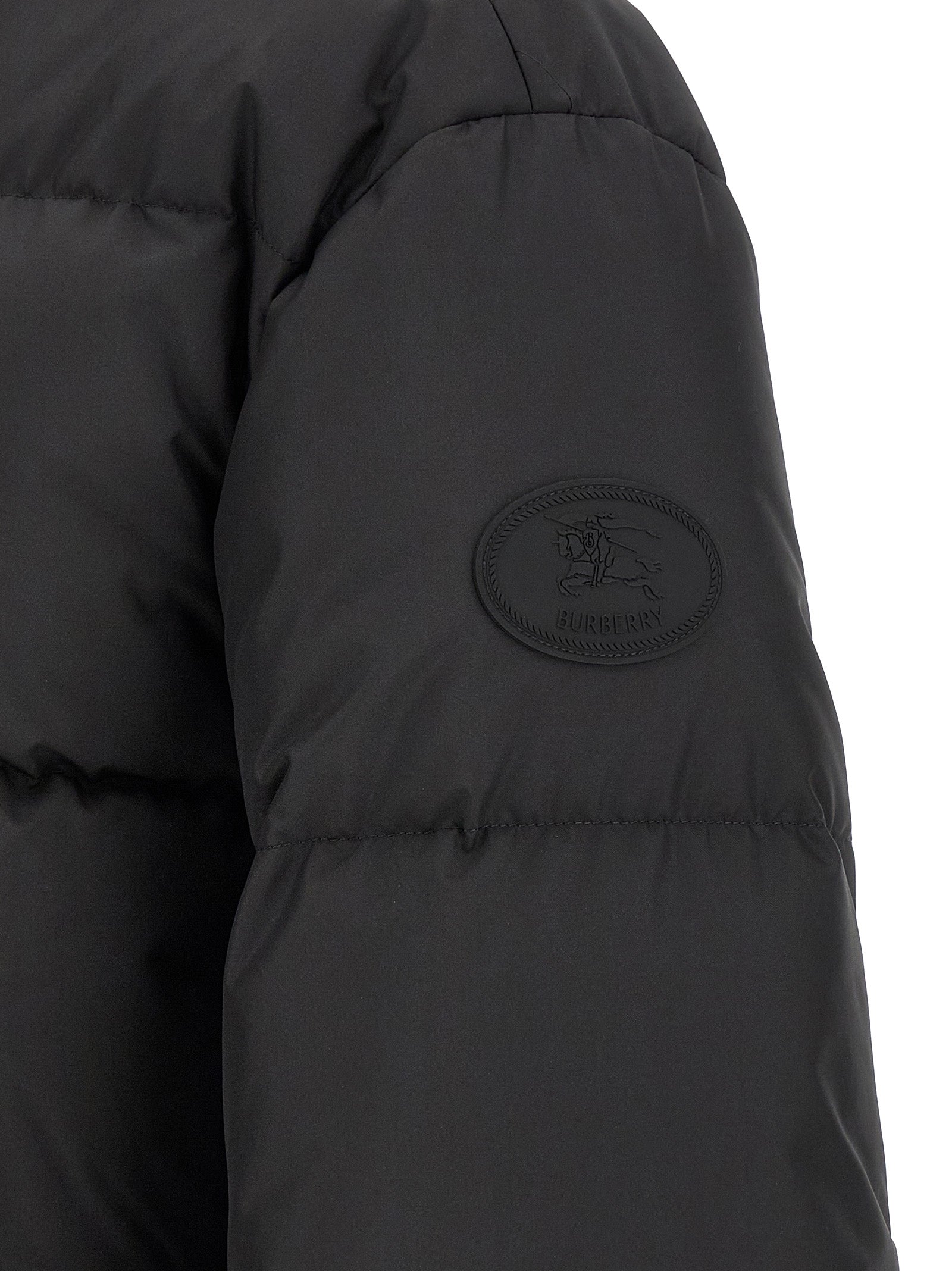 Black Polyester Parka