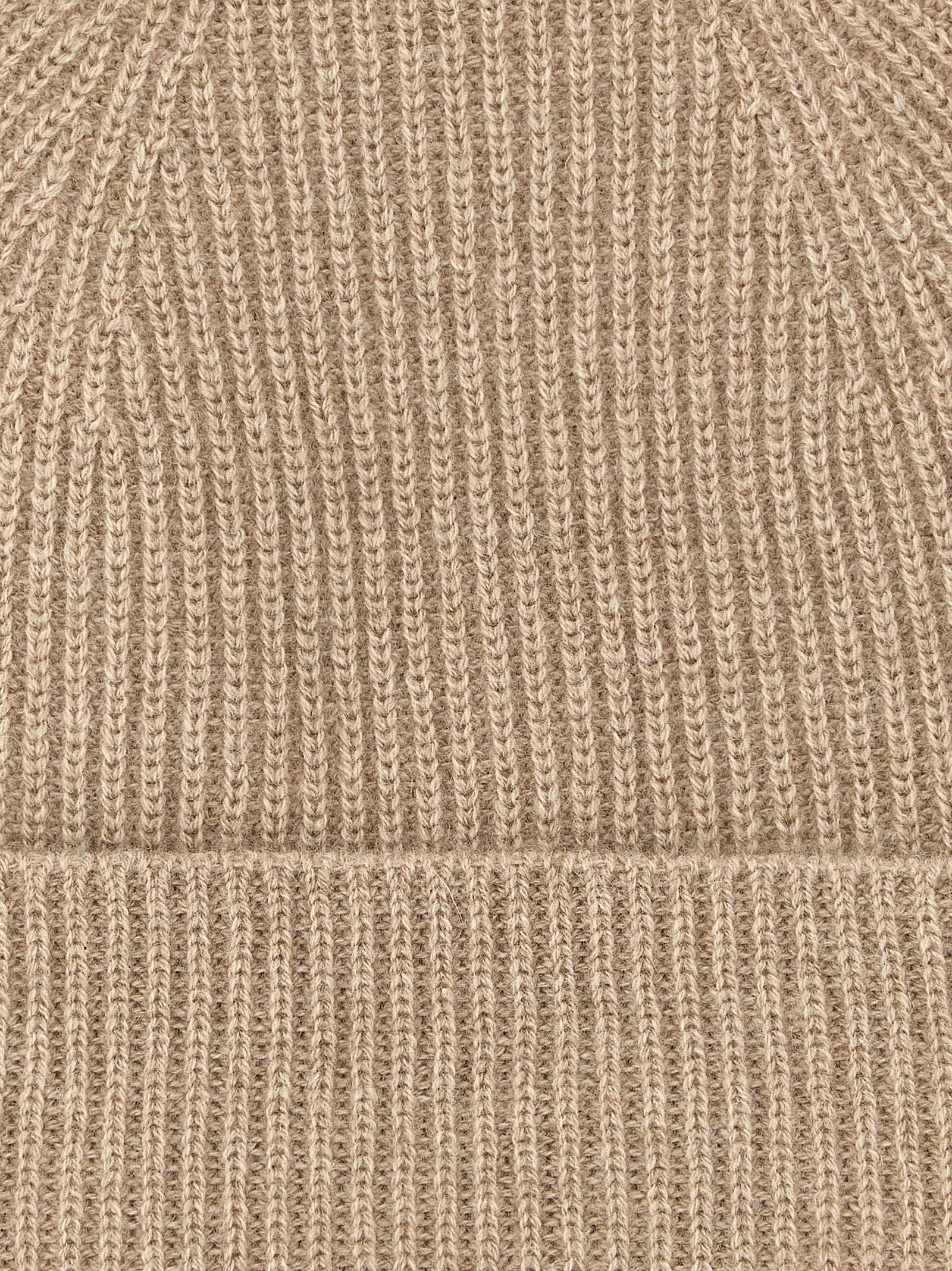 Beige Cashmere Beanie