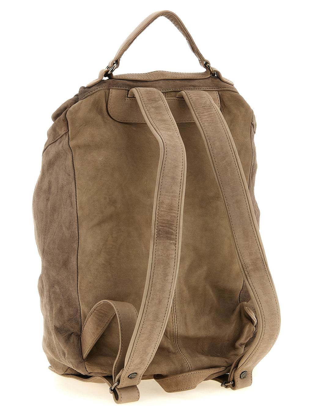 Beige Lamb Leather Backpack