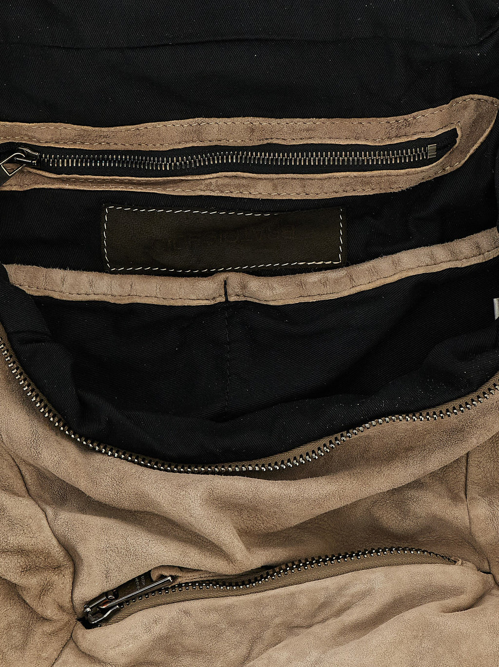 Beige Lamb Leather Backpack