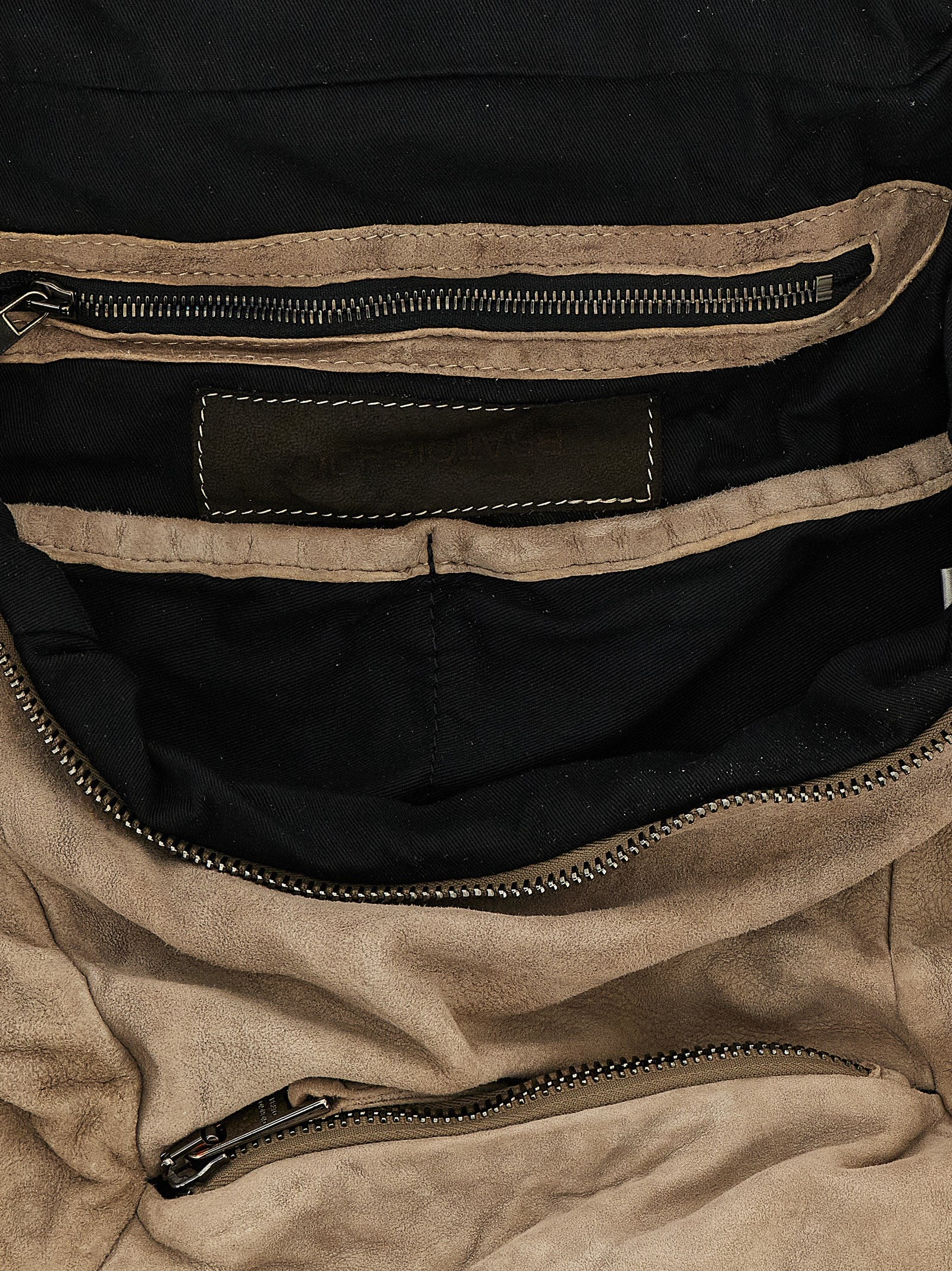 Beige Lamb Leather Backpack