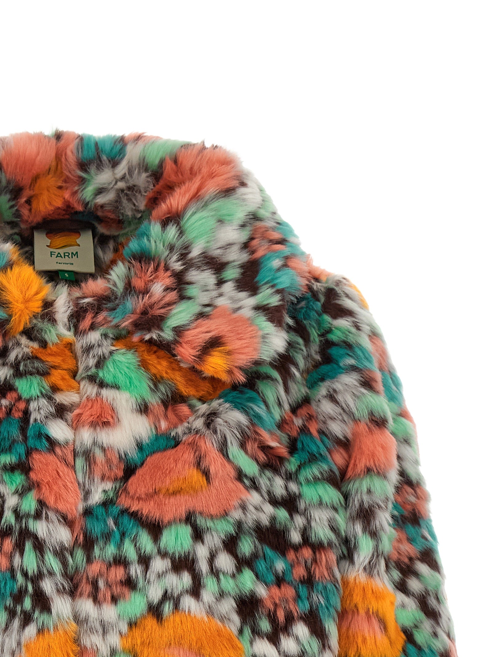 Multicolor Marabou Full-Length Jacket