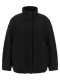 Black Wool Bomber
