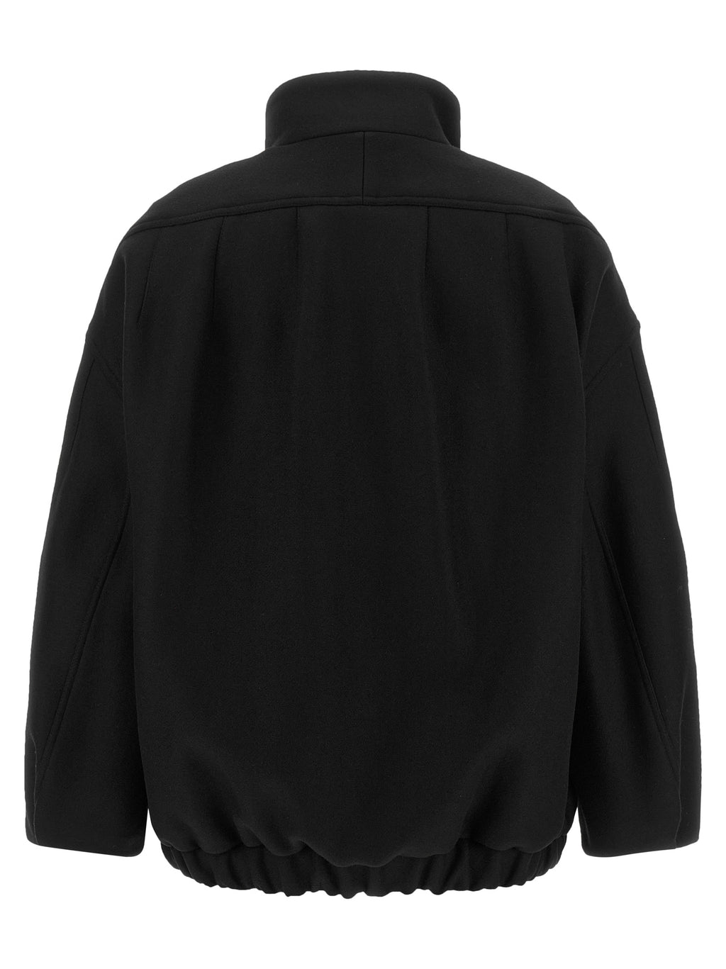 Black Wool Bomber