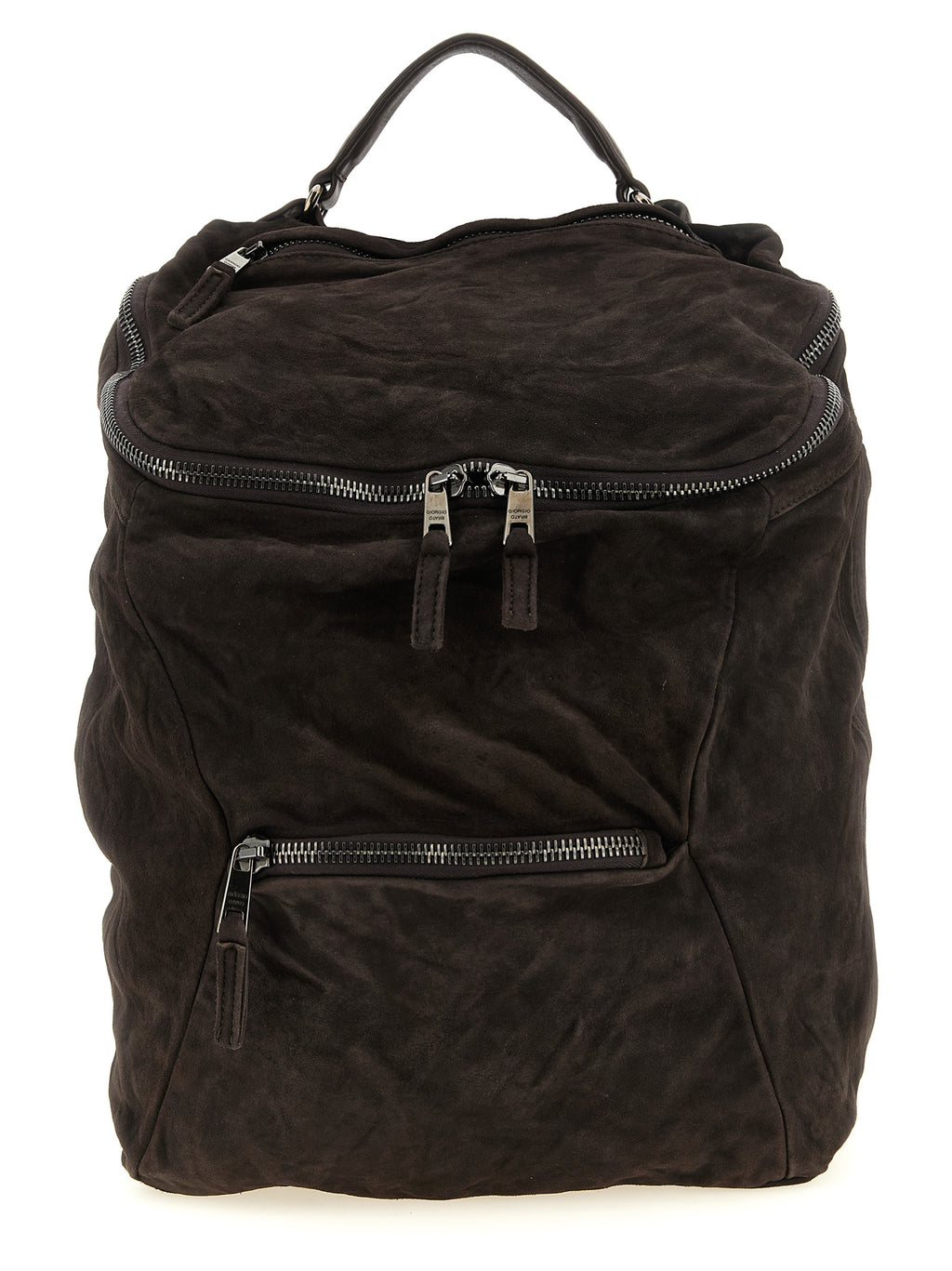Brown Lamb Leather Backpack