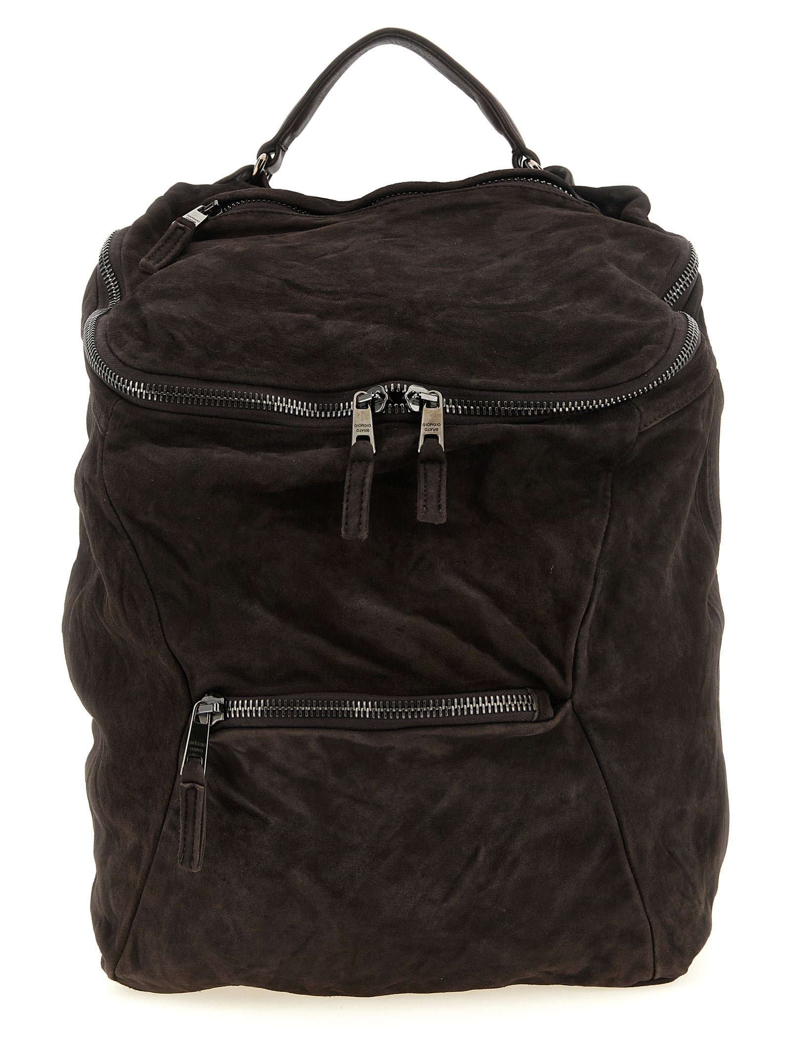 Brown Lamb Leather Backpack