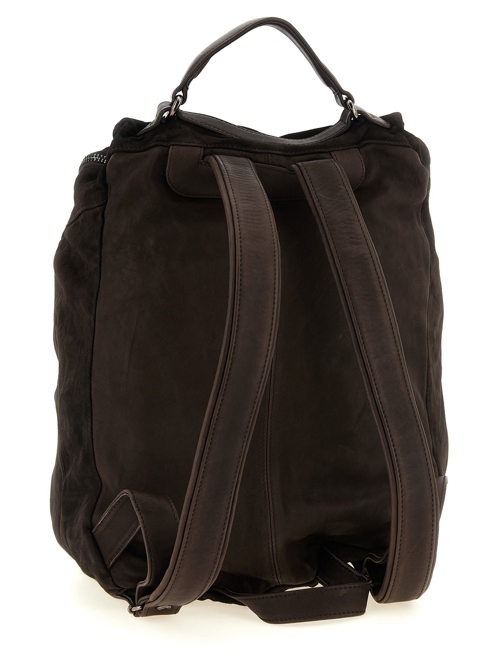 Brown Lamb Leather Backpack
