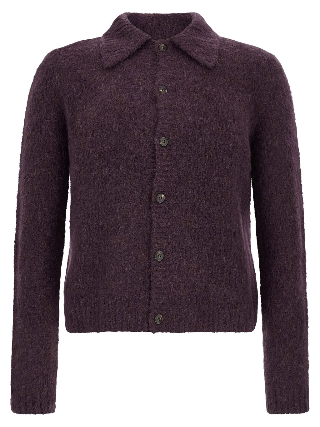 Purple Wool Cardigan