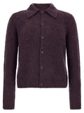 Purple Wool Cardigan