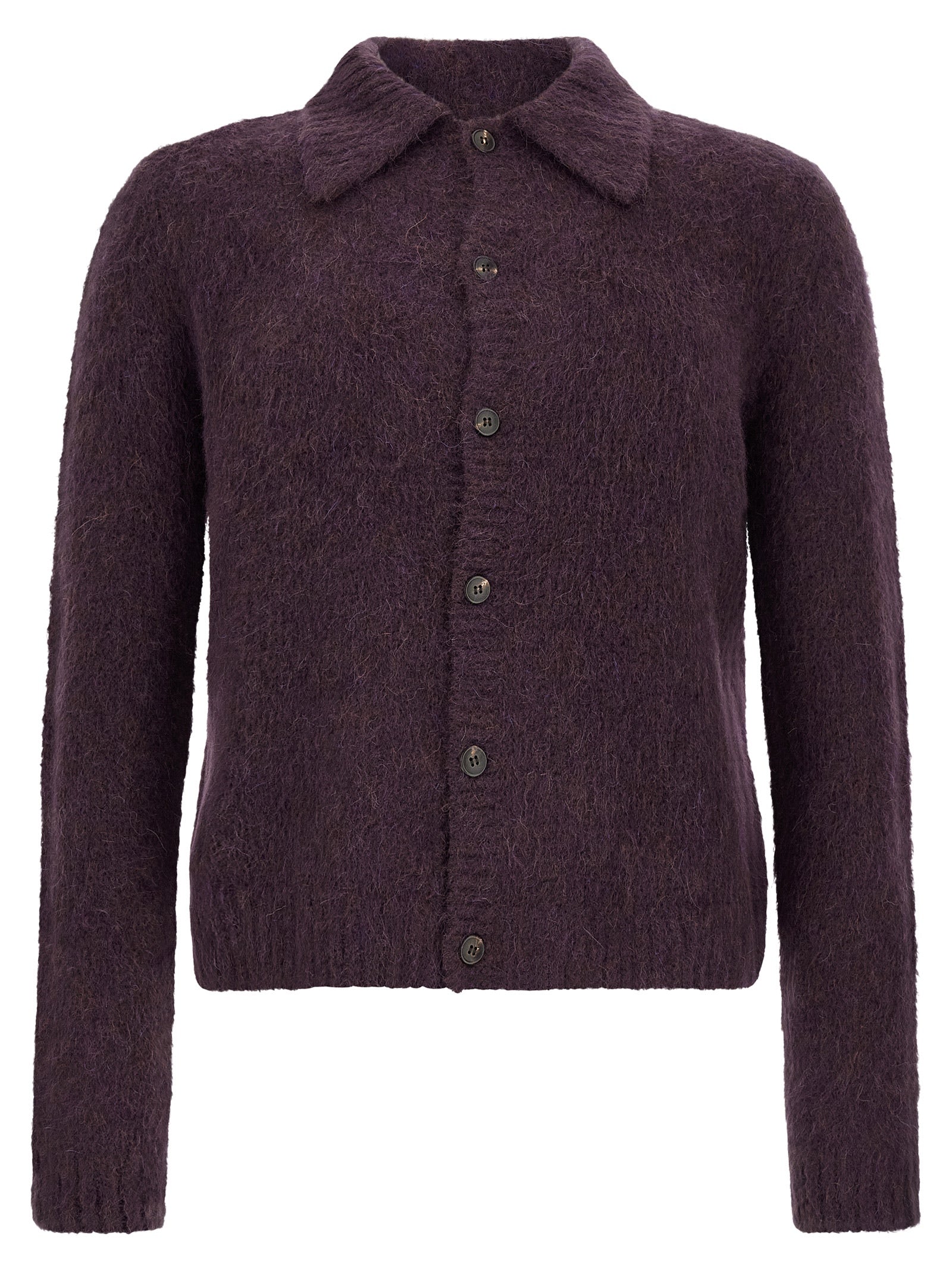 Purple Wool Cardigan