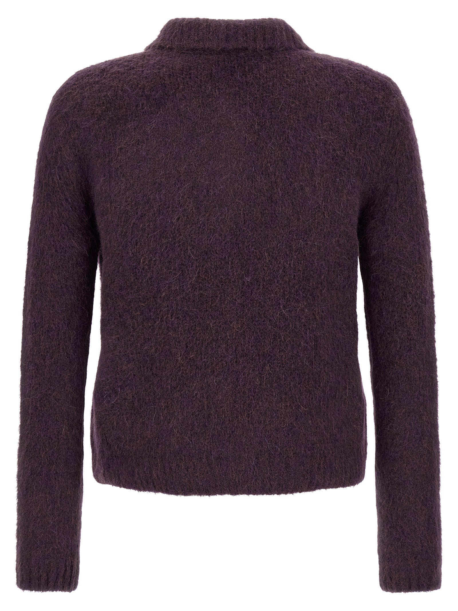 Purple Wool Cardigan