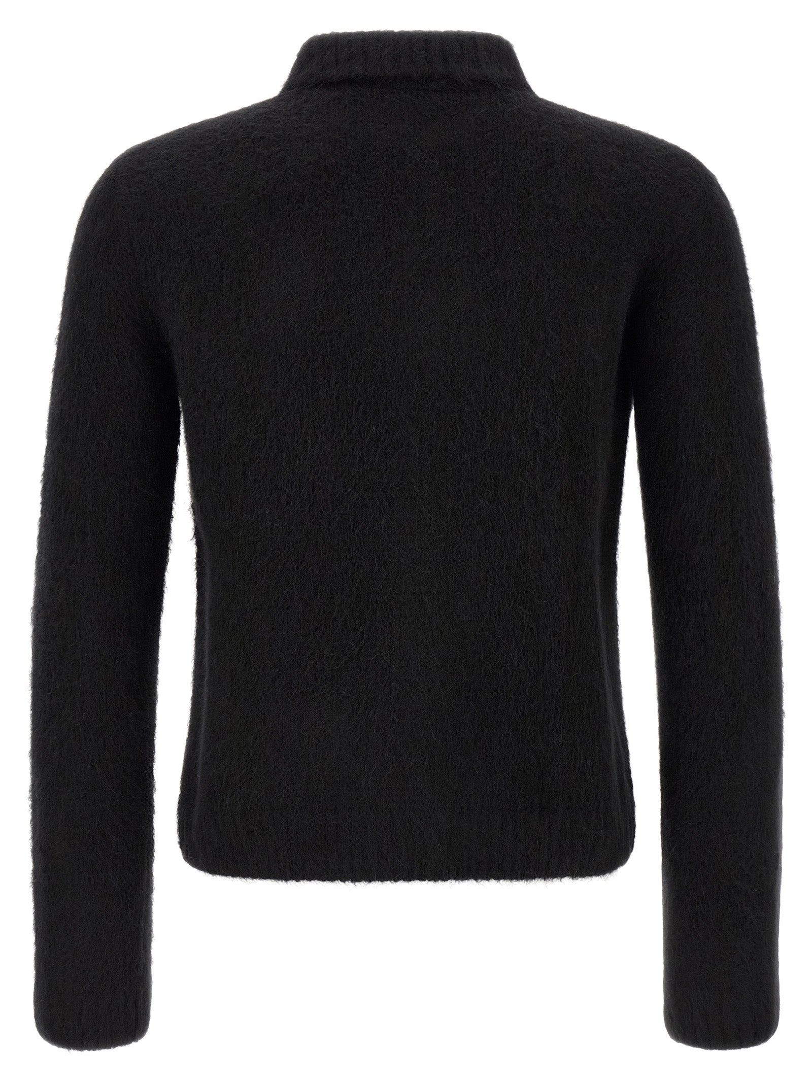 Black Wool Cardigan