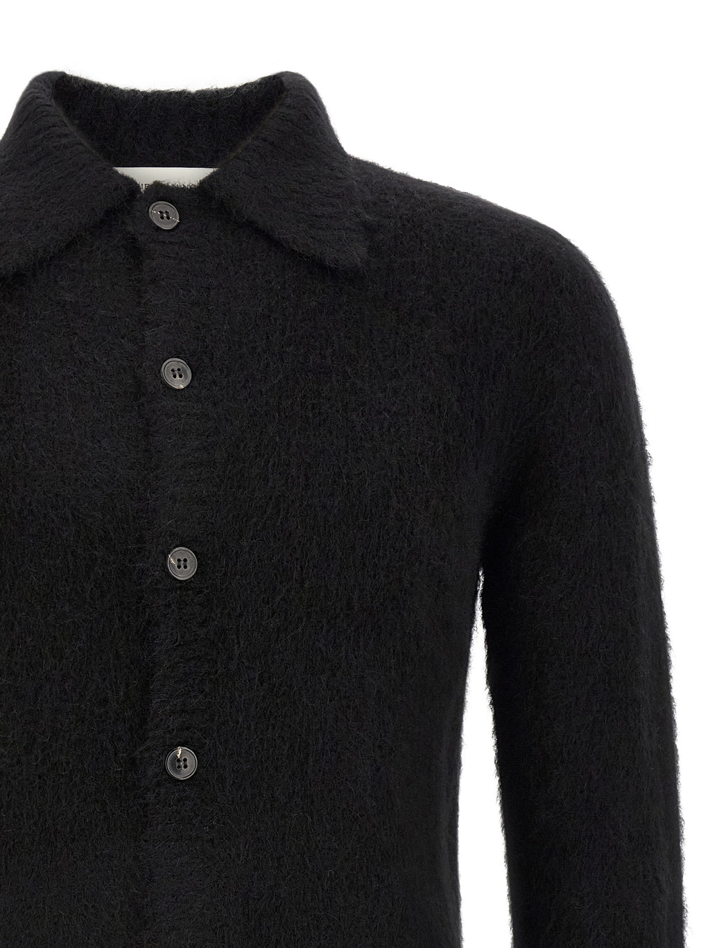 Black Wool Cardigan