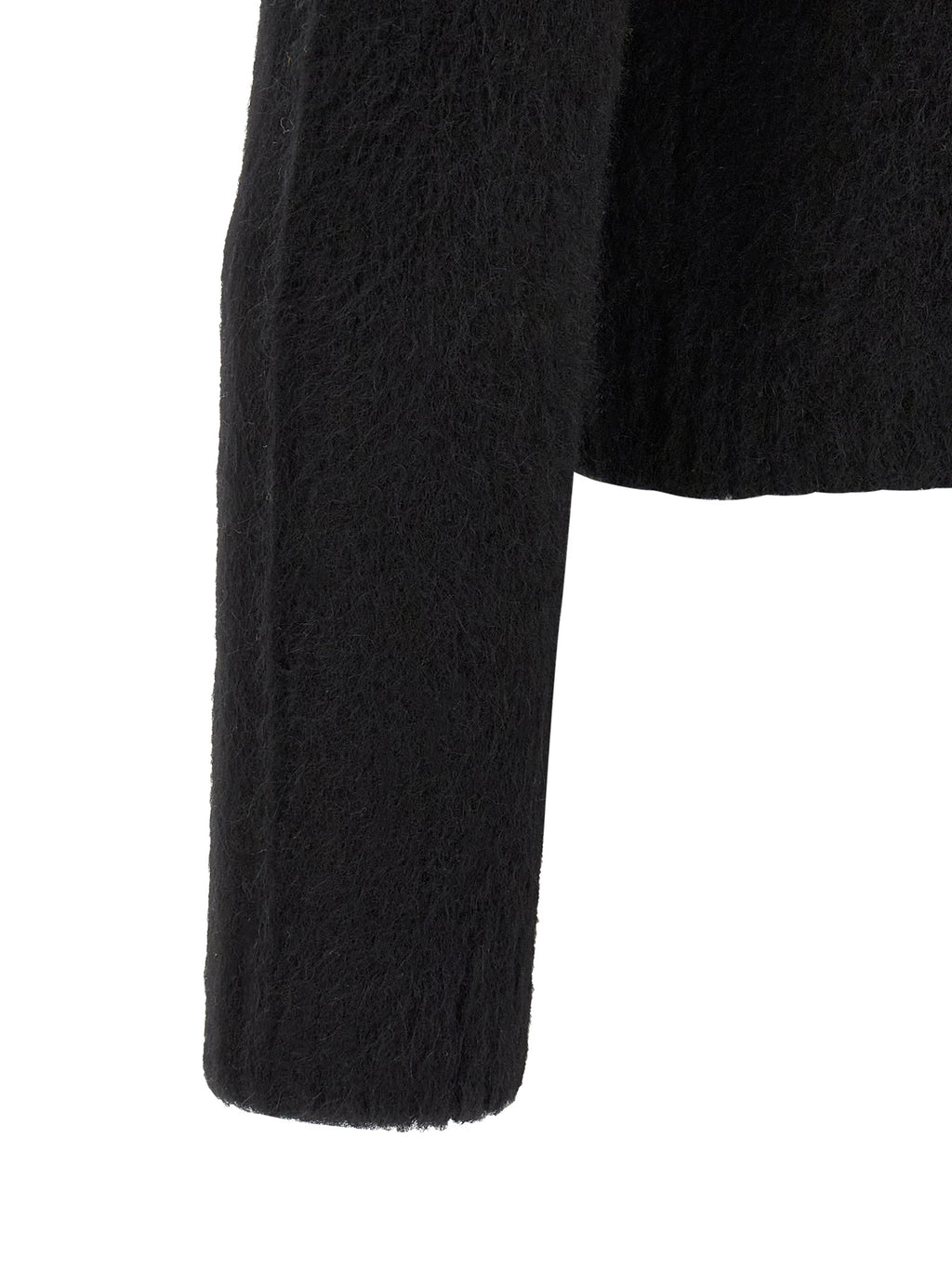 Black Wool Cardigan