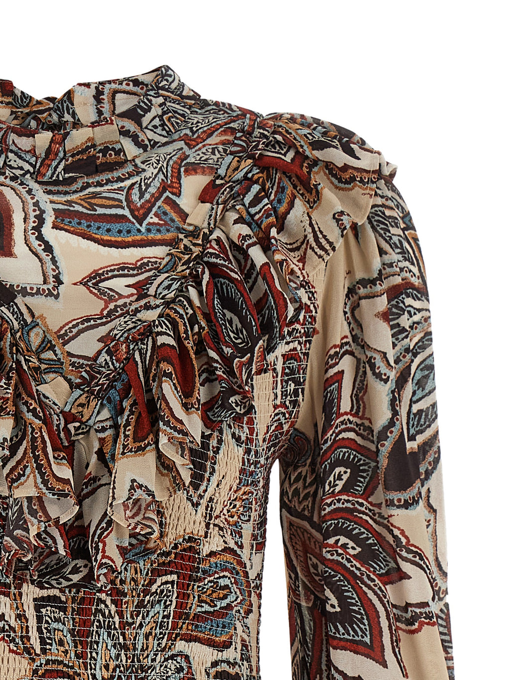 Multicolor Viscose Short Dress