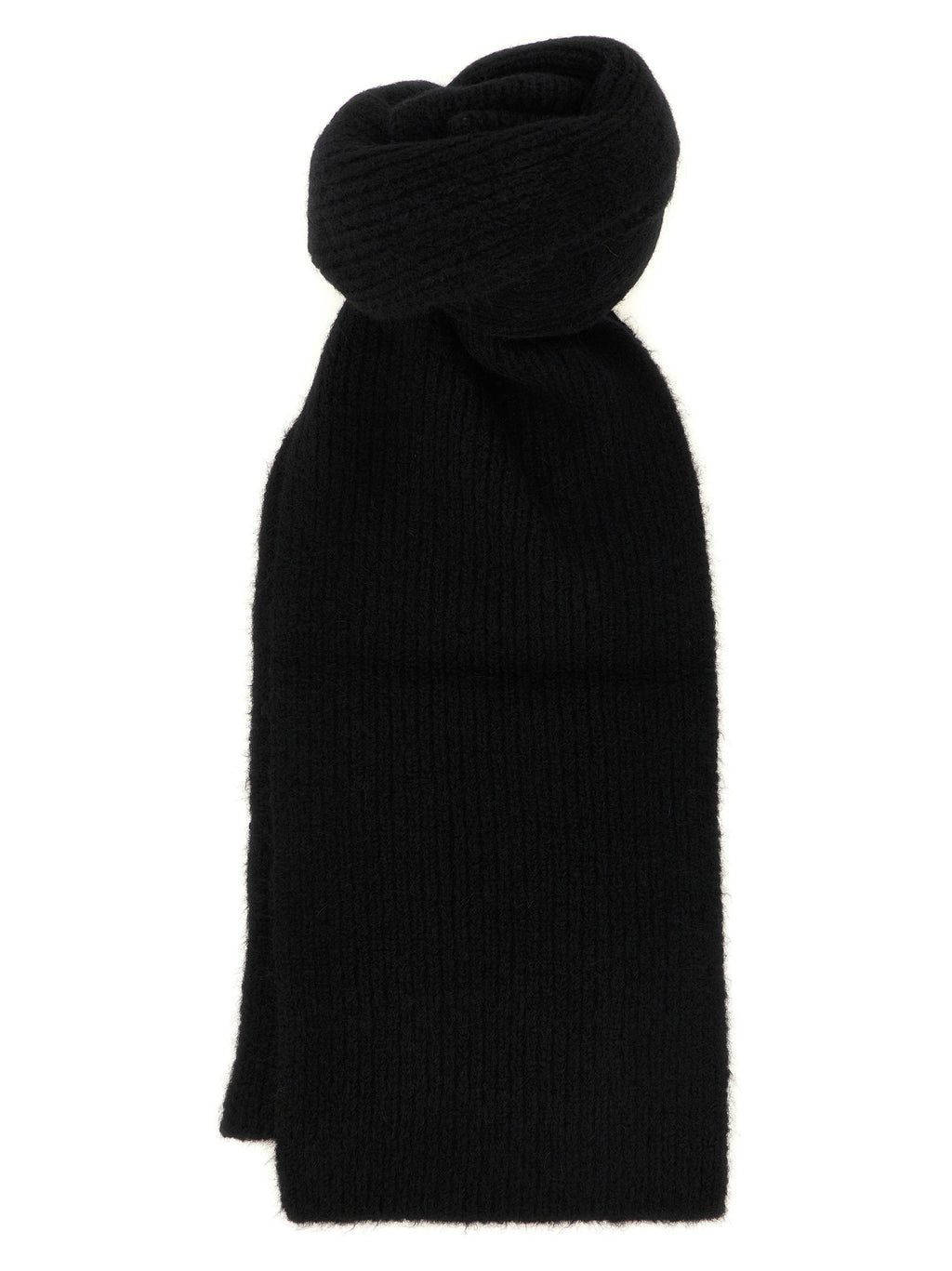 Black Wool Foulard