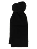 Black Wool Foulard