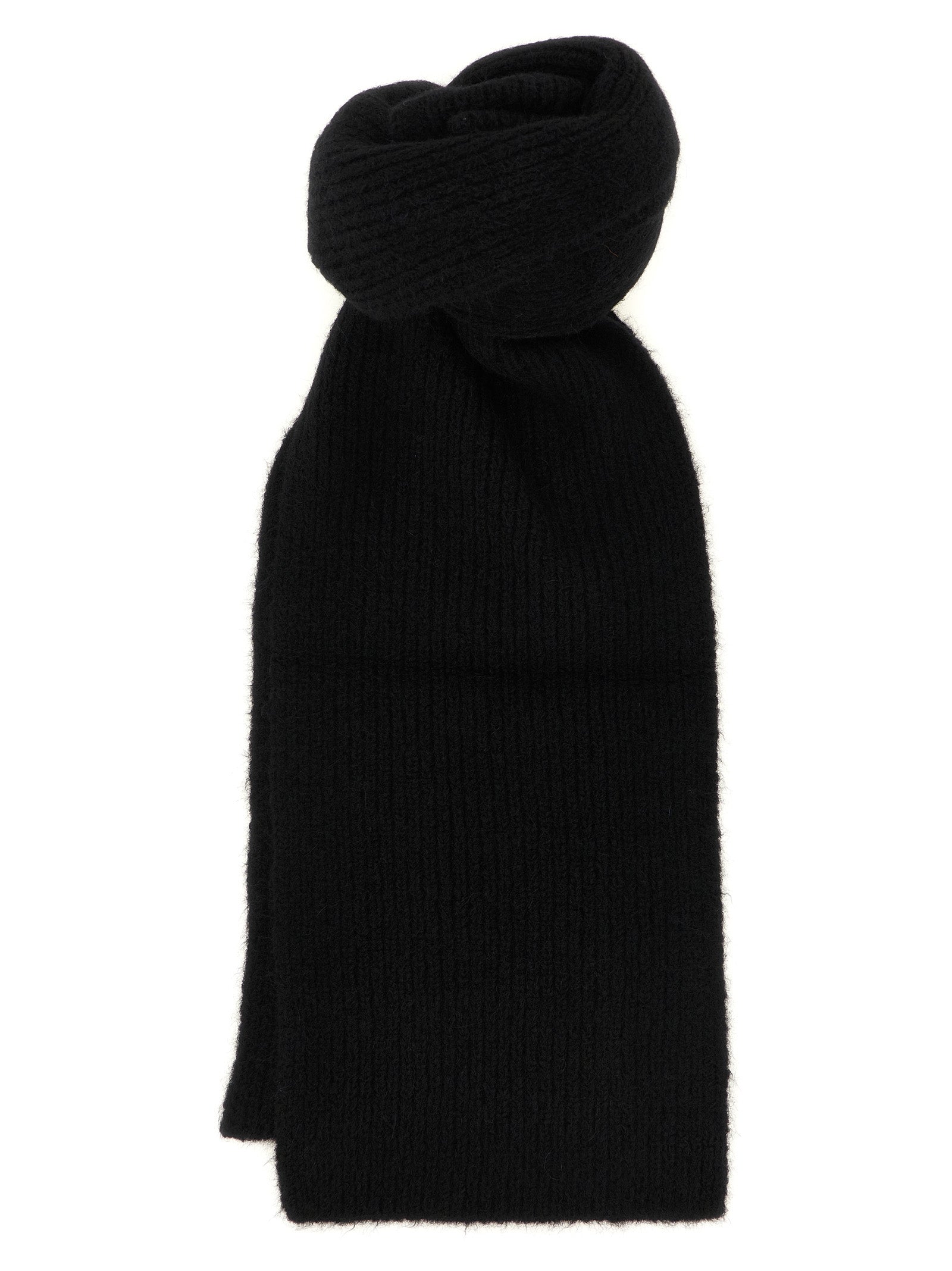Black Wool Foulard