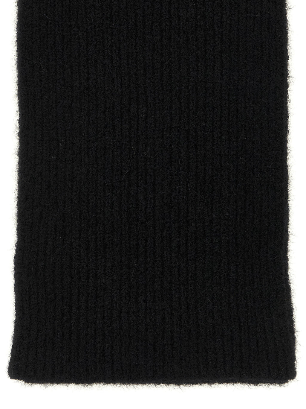 Black Wool Foulard