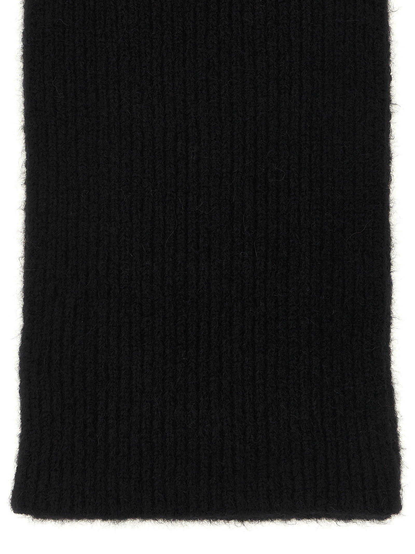 Black Wool Foulard