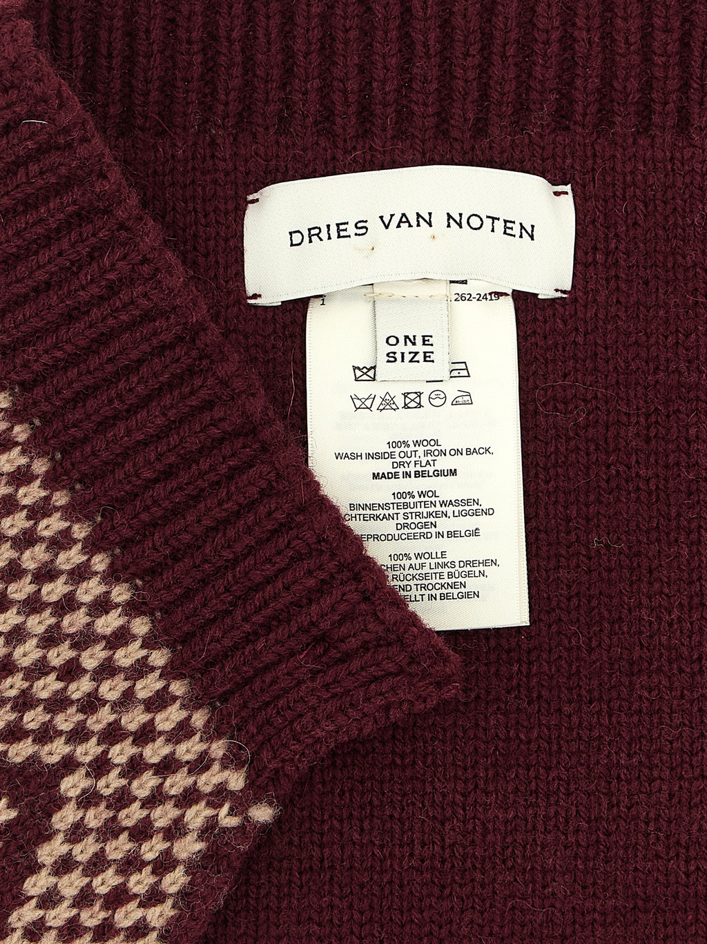 Bordeaux Wool Foulard