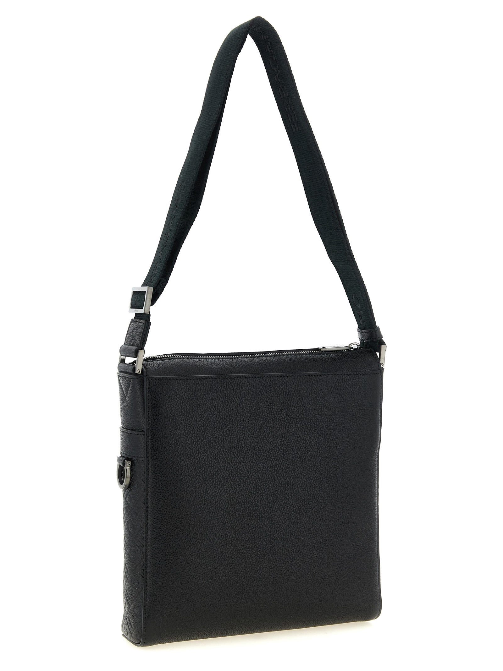 Black Calfskin Crossbody Bag