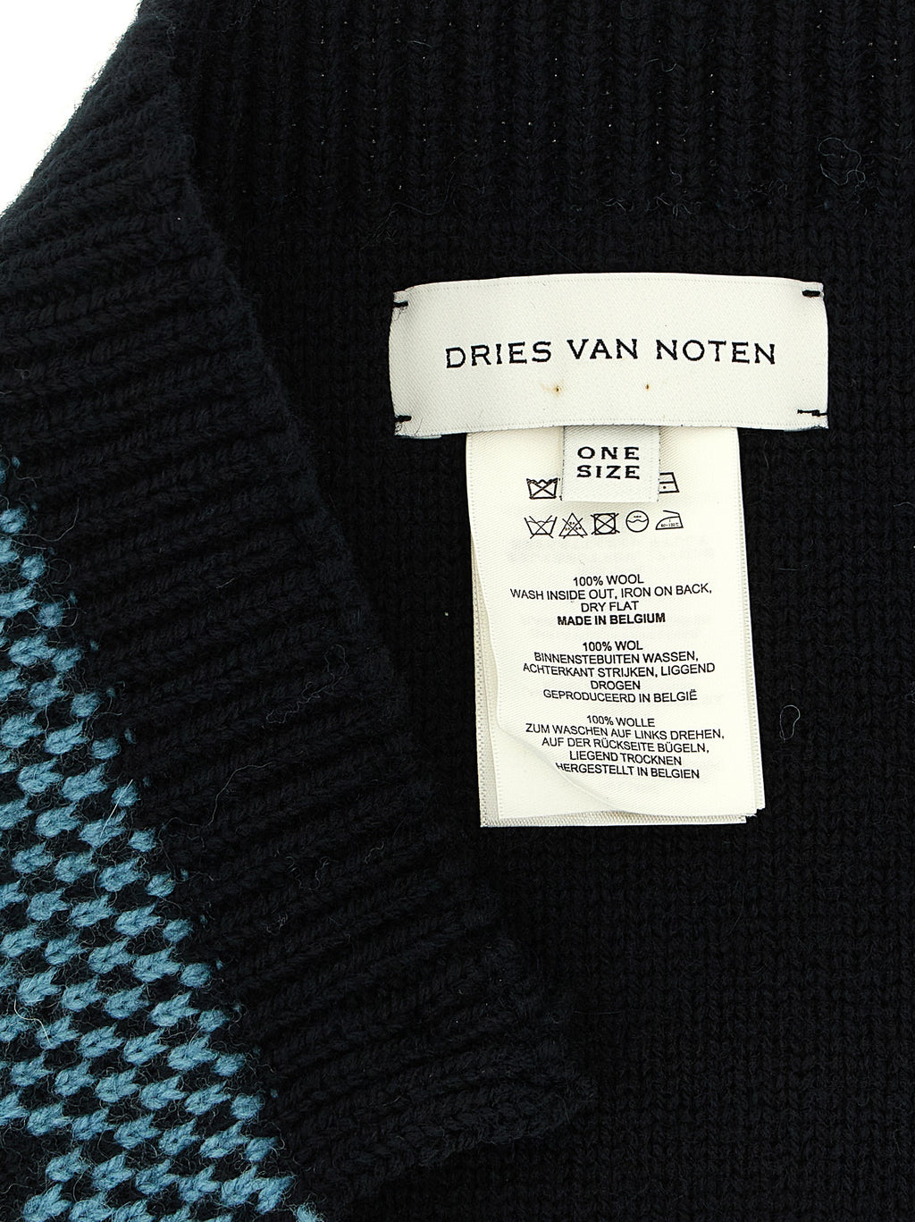 Blue Wool Foulard