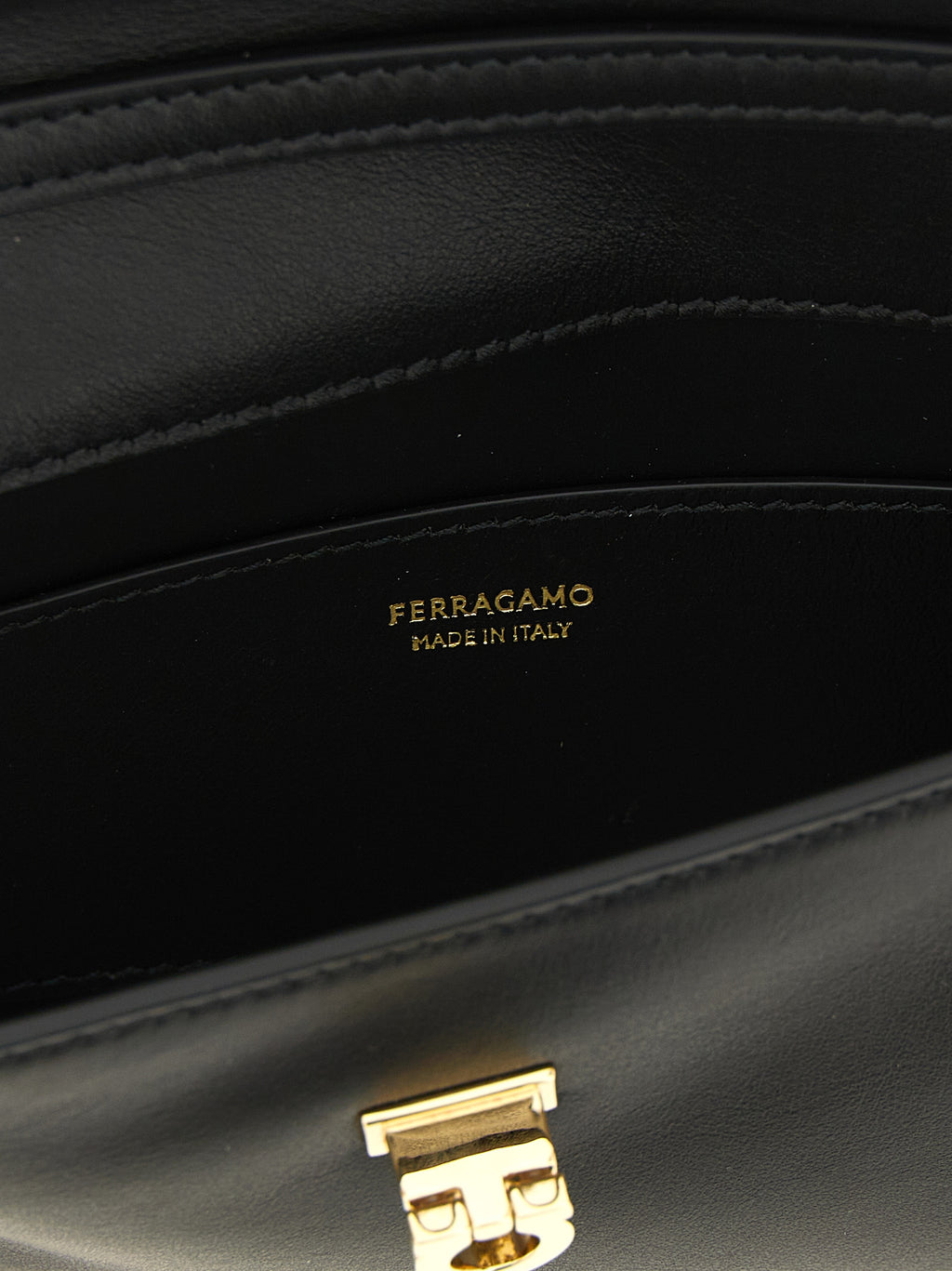 Black Calfskin Clutch Bag
