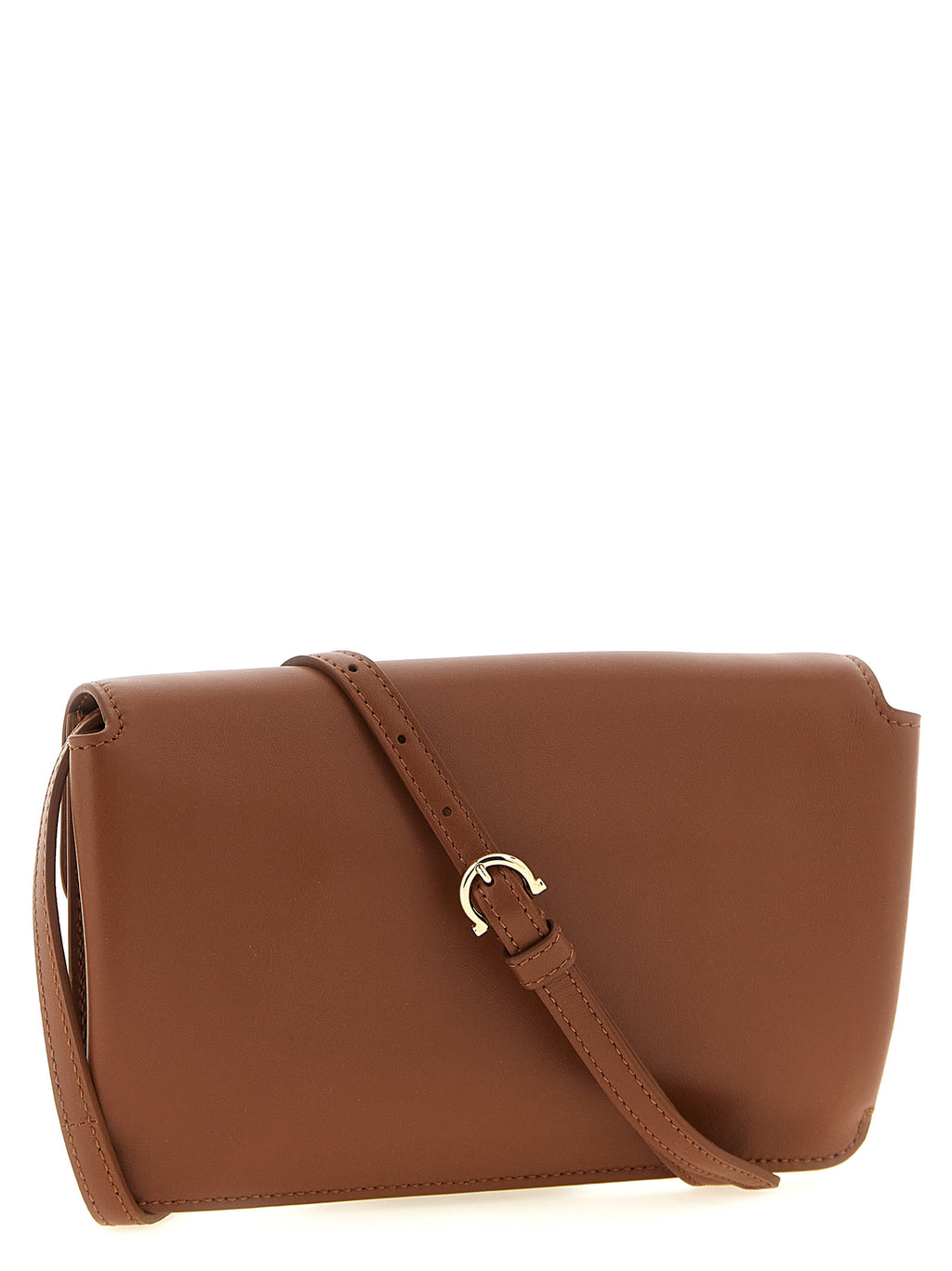 Brown Calfskin Clutch Bag