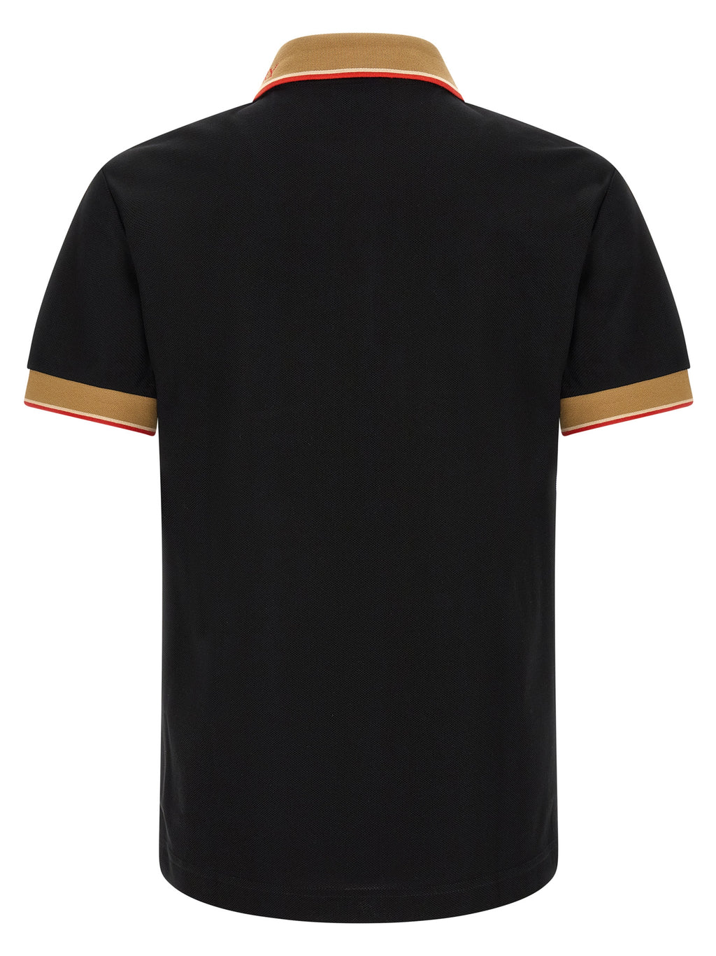 Black Cotton Polo Shirt