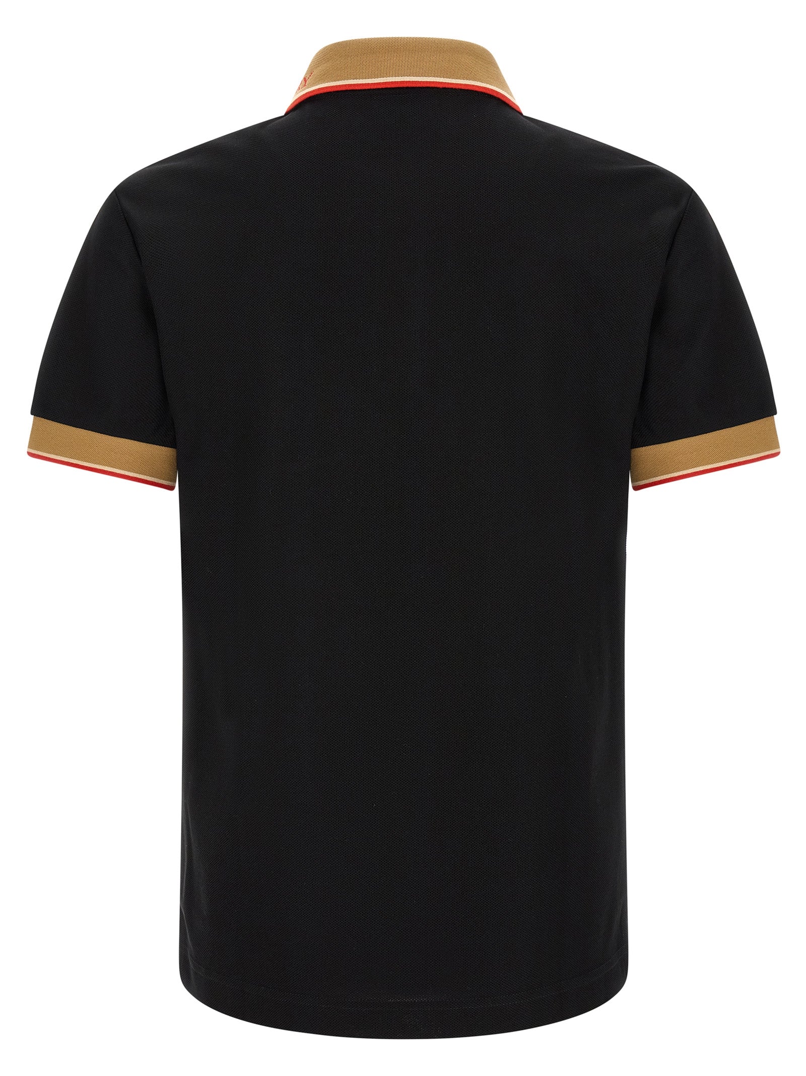 Black Cotton Polo Shirt