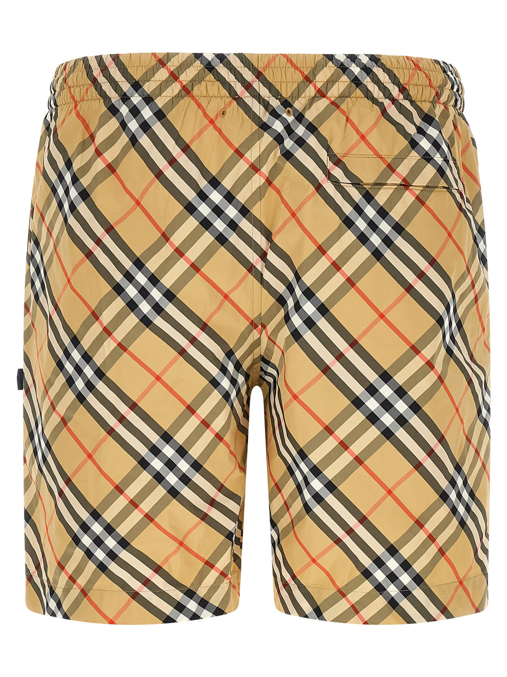 Beige Polyamide Swim Shorts