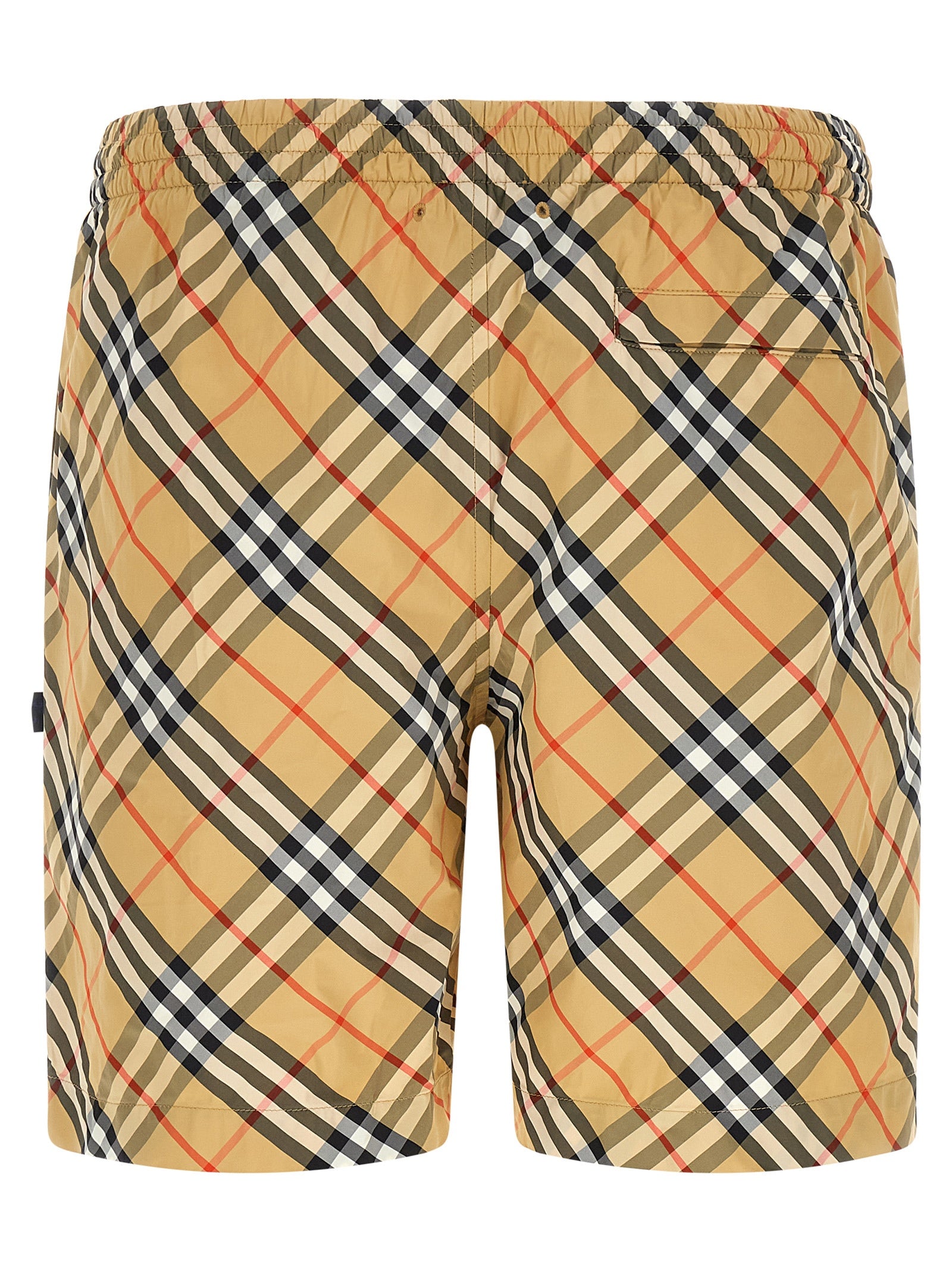 Beige Polyamide Swim Shorts