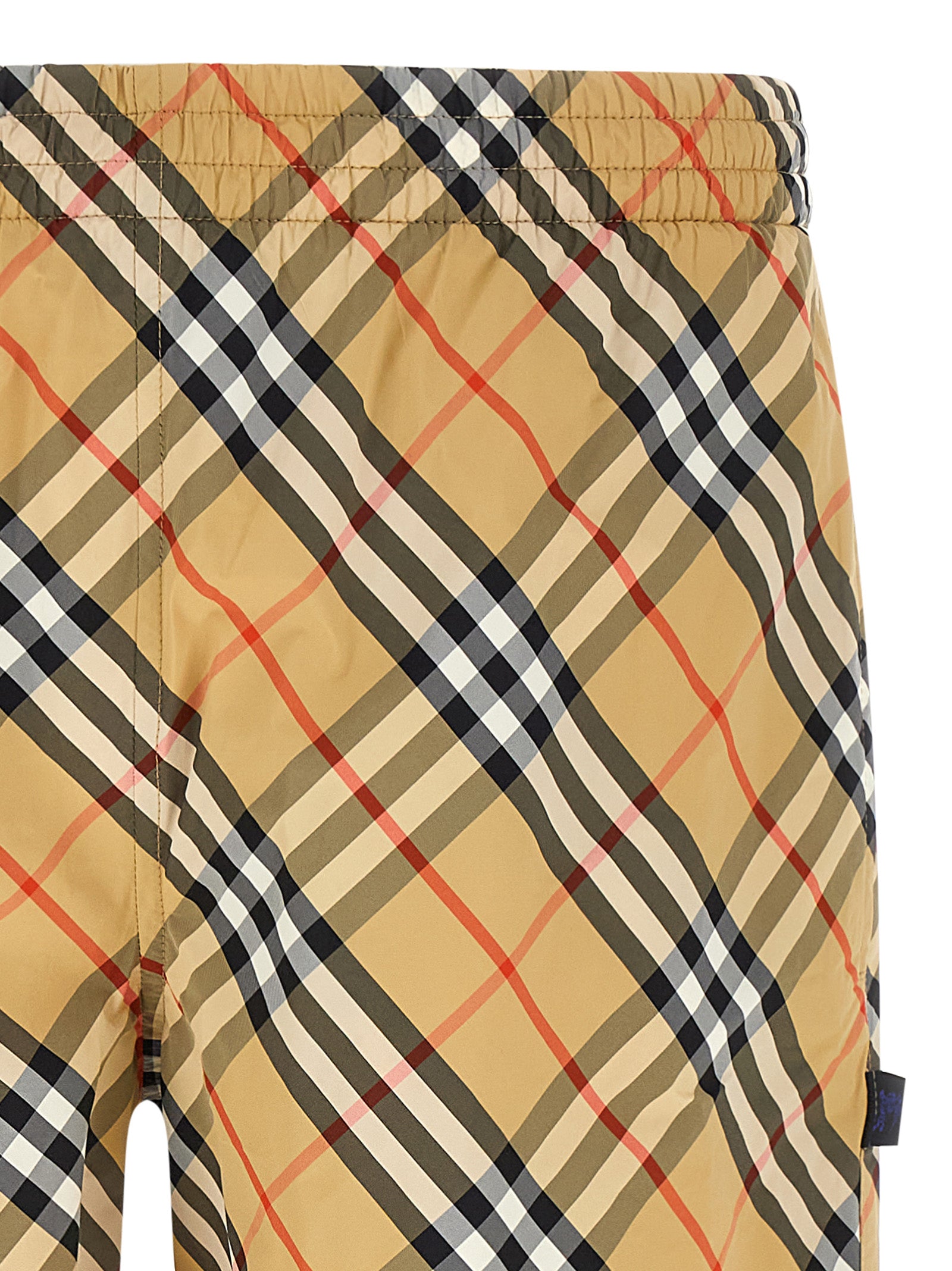 Beige Polyamide Swim Shorts