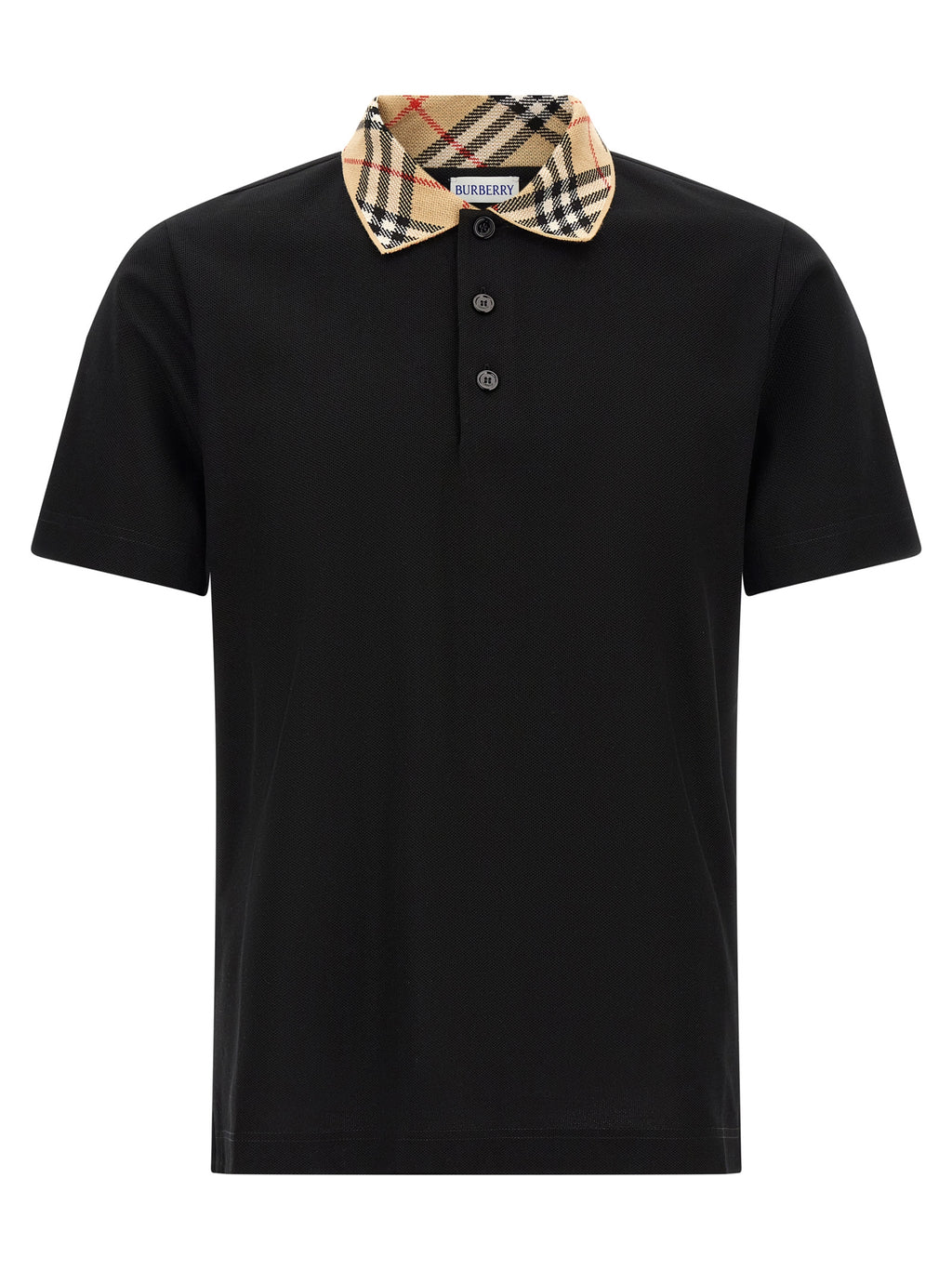 Black Cotton Polo Shirt