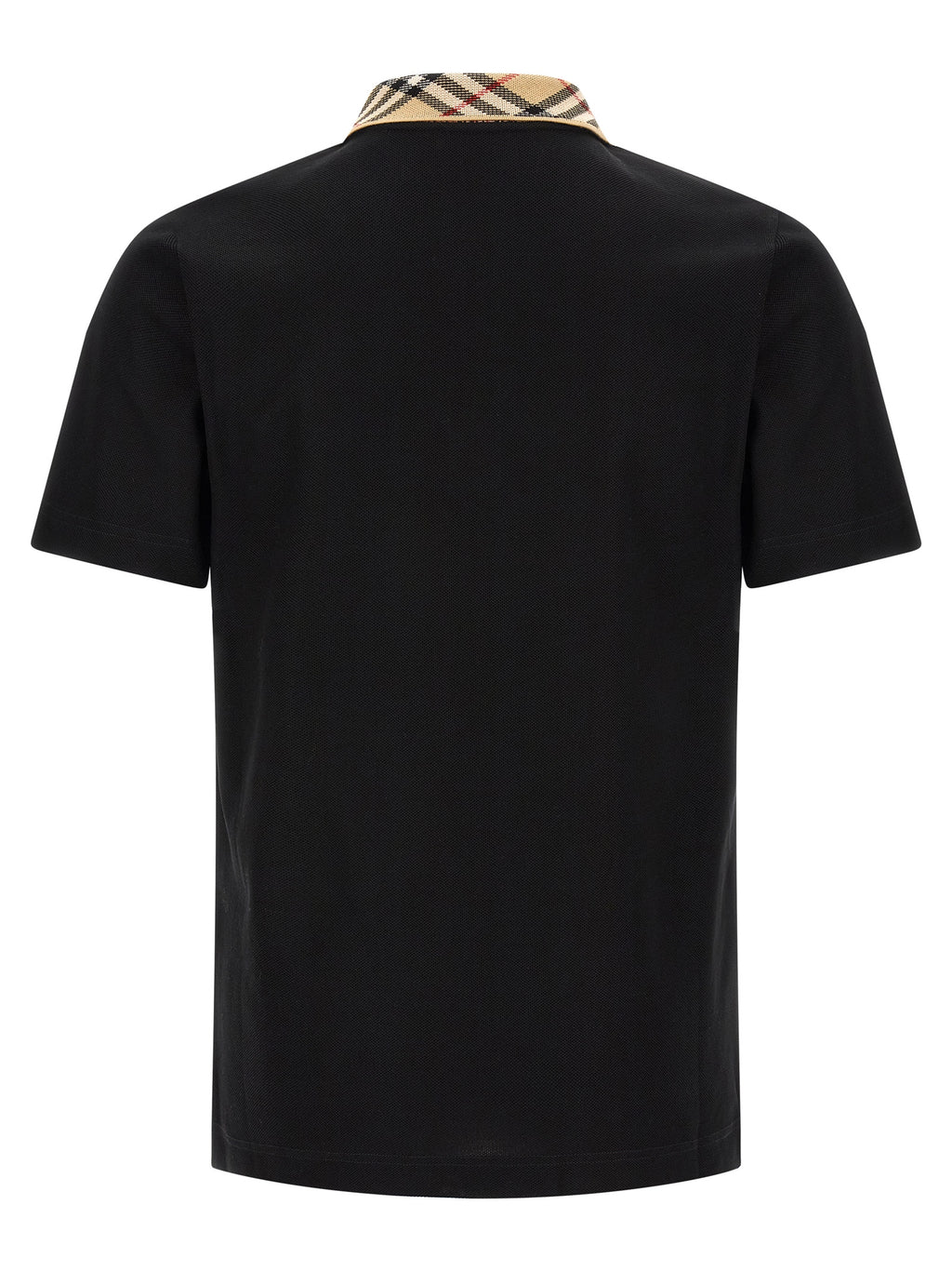 Black Cotton Polo Shirt